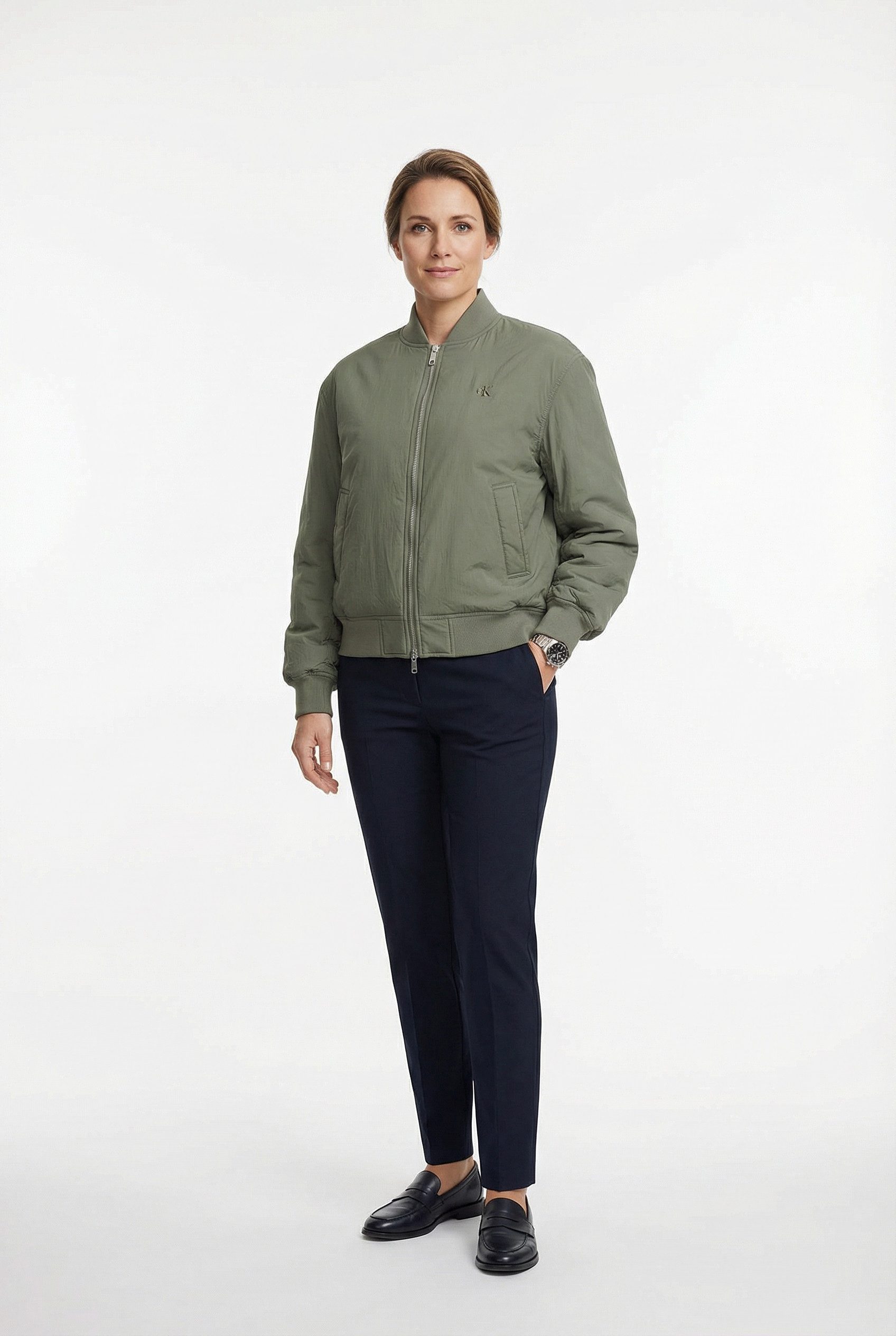 Calvin Klein Jeans Bomberjacke Regular fit mit Stehkragen günstig online kaufen