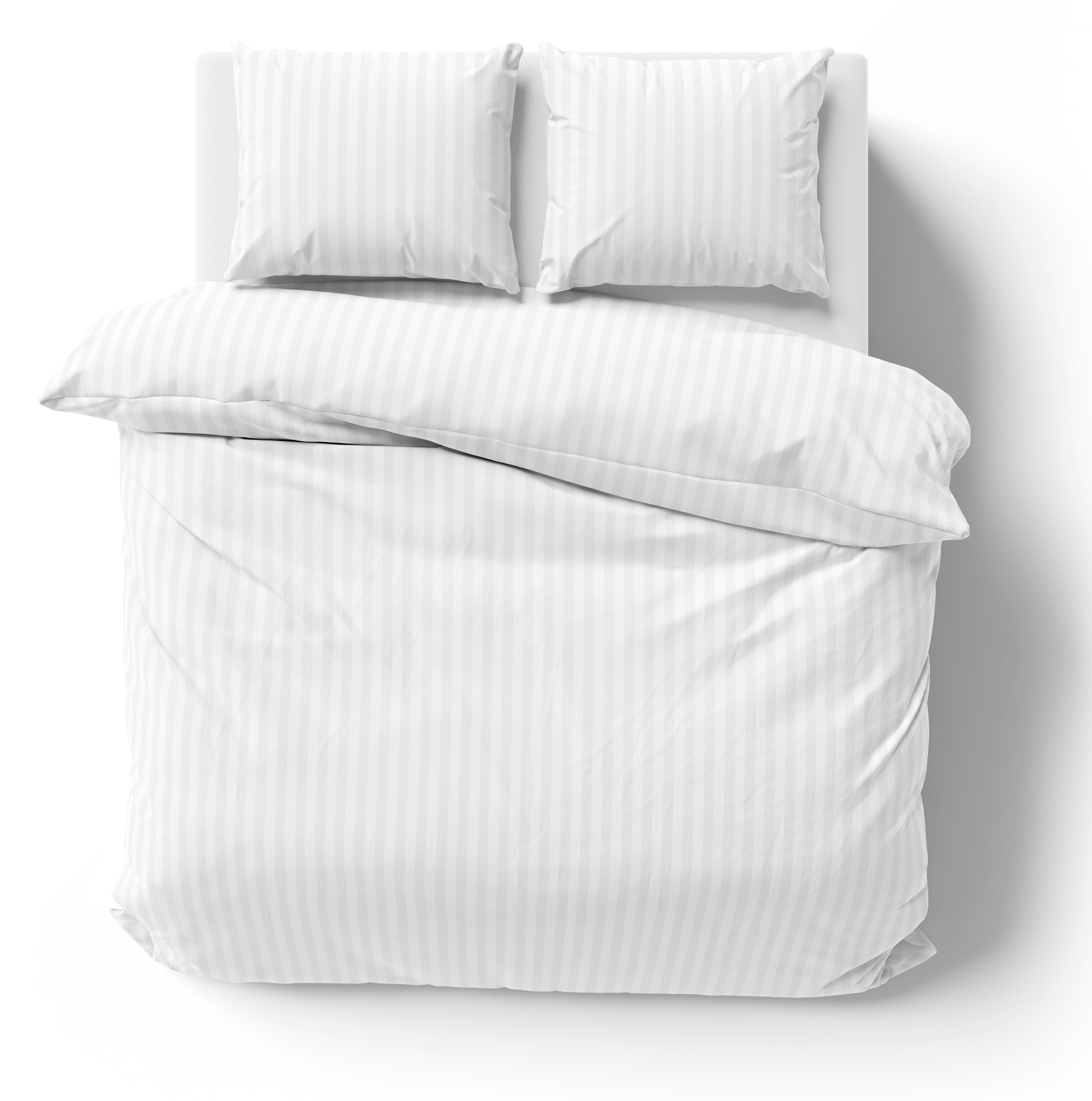 One Home Bettwäsche Damast, Mikrofaser, gestreift und elegant, 3 teilig Doppelbett