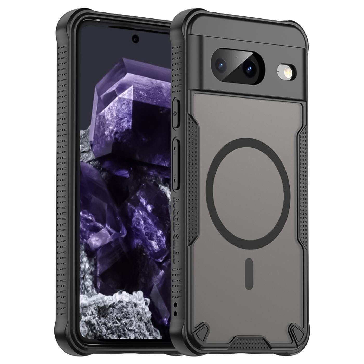 CoolGadget Handyhülle Defender Series Handy Hülle für Google Pixel 8 6,2 Zoll, Magsafe TPU Schlicht Robust Schutzhülle für Pixel 8 Hülle