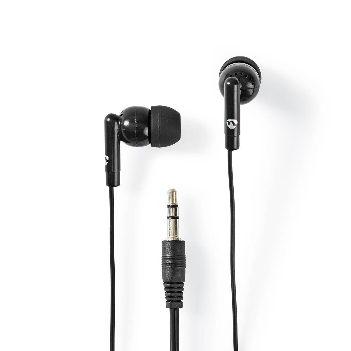 Nedis HPWD1000BK In-Ear-Kopfhörer (10-mm-Hochleistungstreiber - bieten kristallklaren Klang)