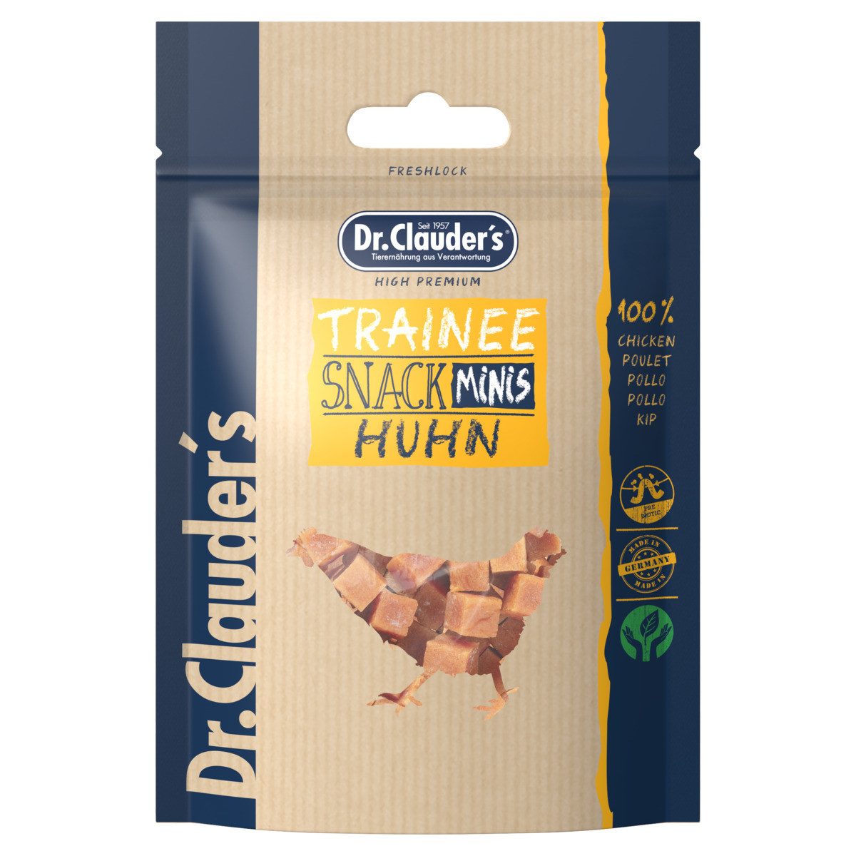 Dr. Clauder's Trainee Snack Minis Huhn 50 g, für: Hund