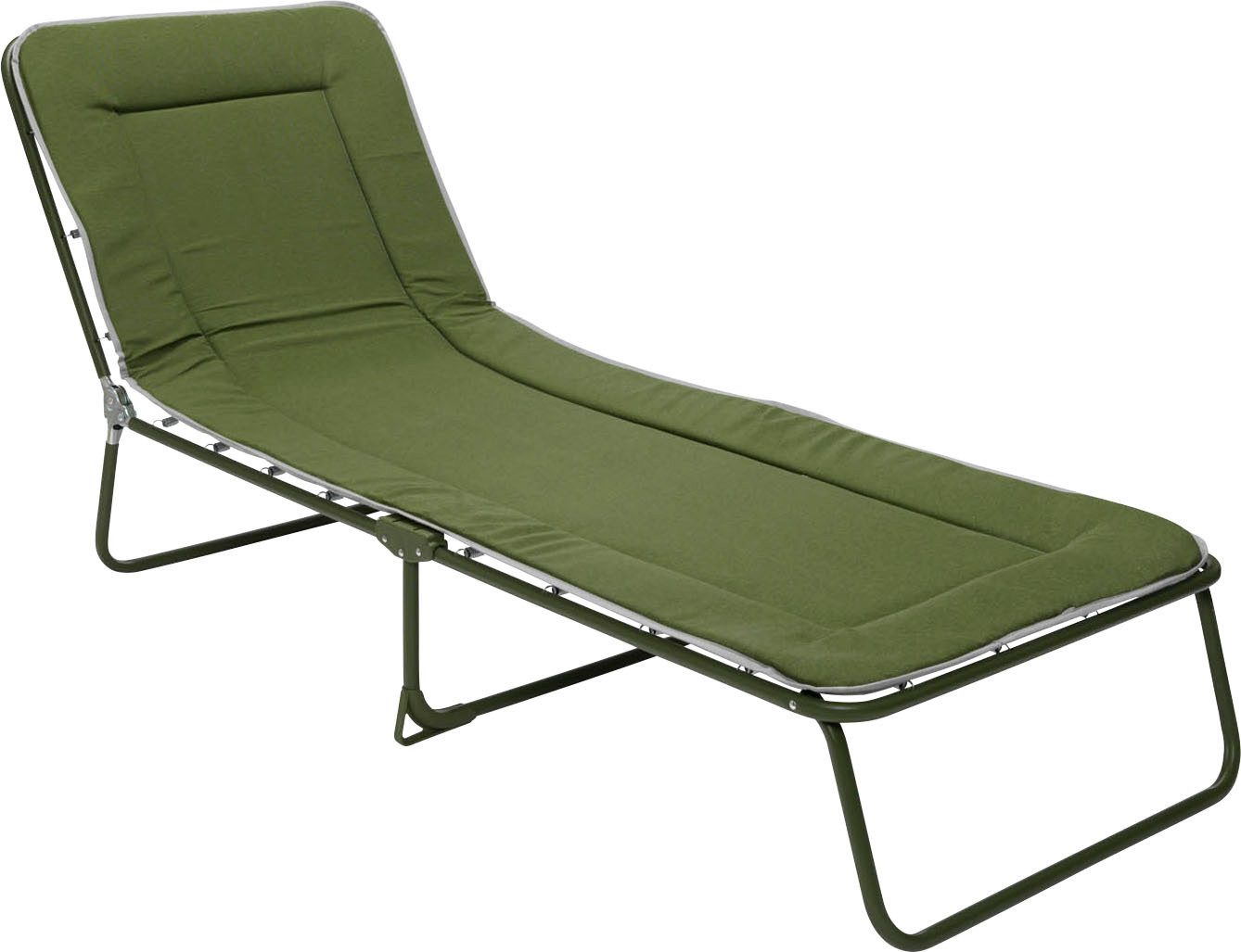 Best Gartenliege Chiemsee, Packung, 4-Fach verstellbar, klappbar, 3-Bein-Liege