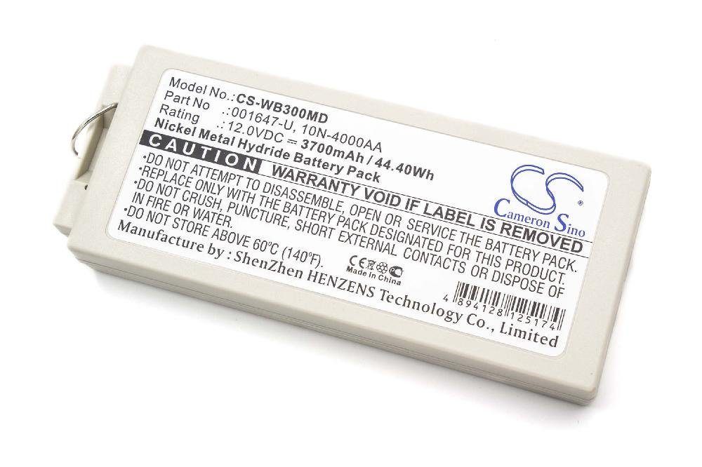 vhbw Ersatz für Welch-Allyn 001647-U für Akku NiMH 3700 mAh (12 V)