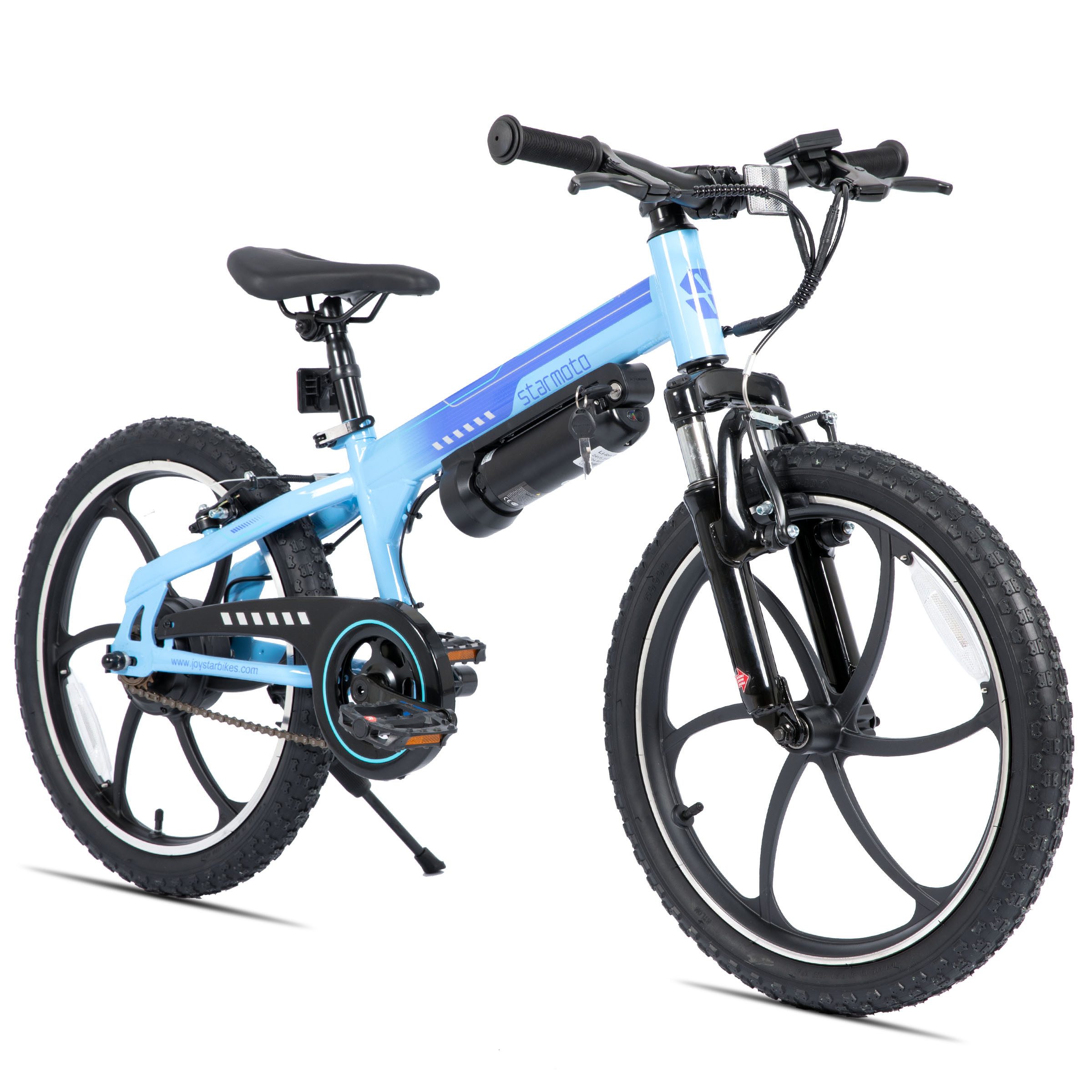 HILAND E-Bike 20 Zoll Pendler E-Bike mit 2 Fahrmodi & Einstückrahmen