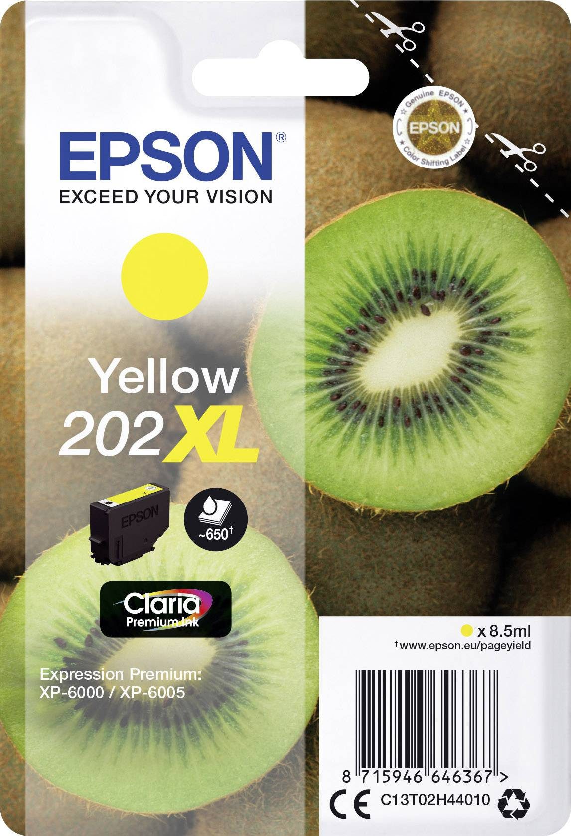 Thumbnail - Epson EPSON 202XL XL Gelb Tintenpatrone Tintenpatrone