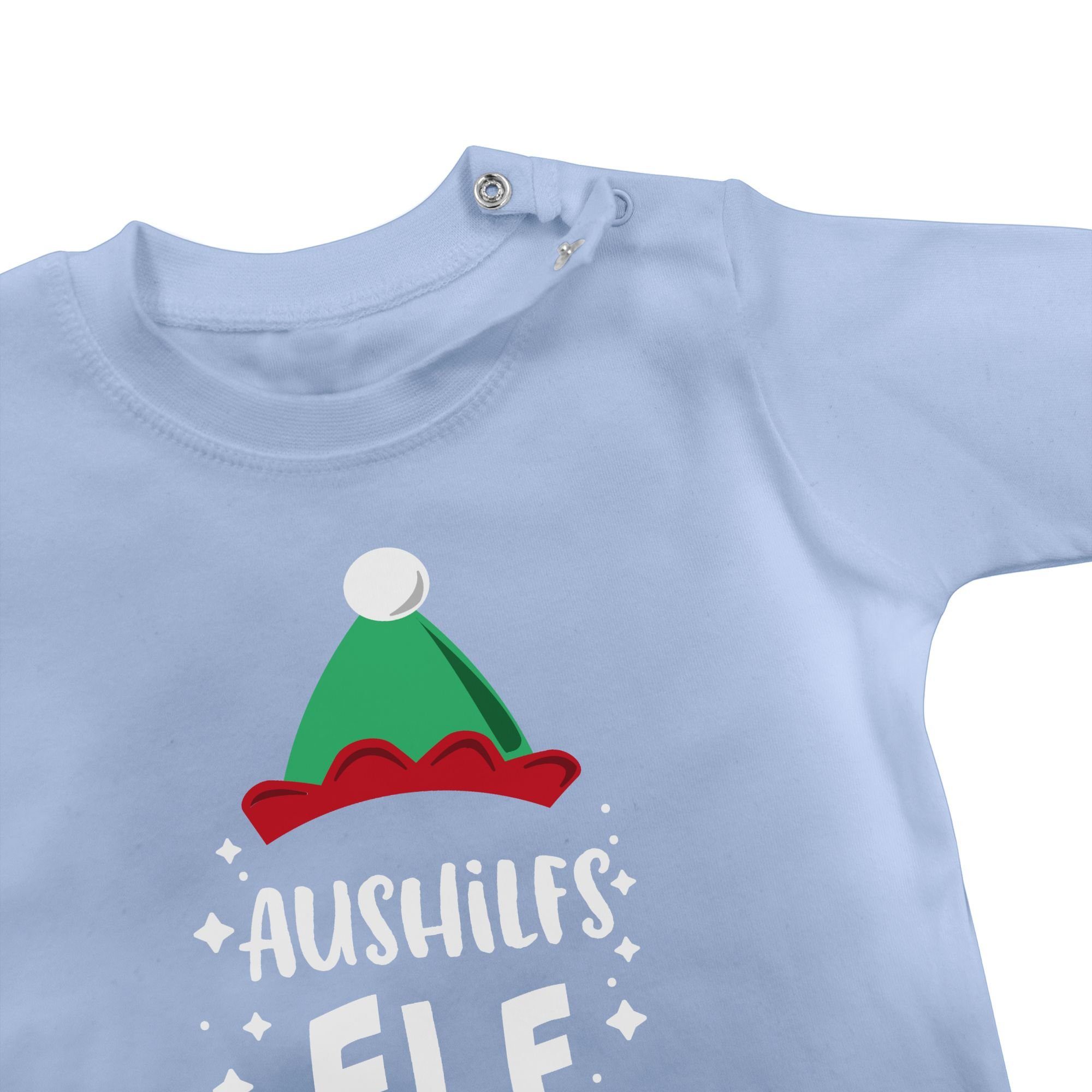 Aushilfs-Elf Kleidung T-Shirt Baby 2 Babyblau Shirtracer Weihnachten Weihnachten