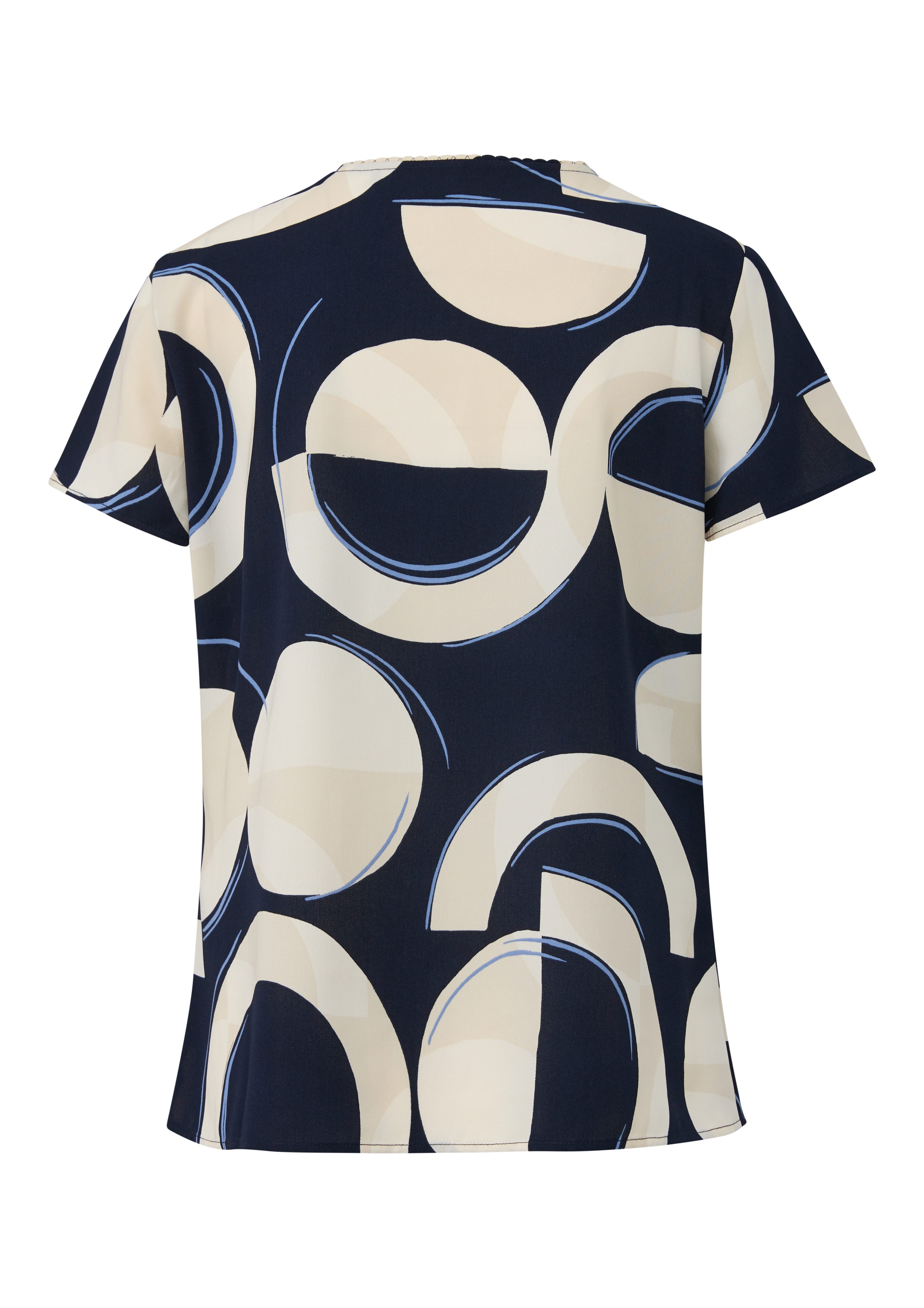 s.Oliver BLACK LABEL Kurzarmbluse mit All-Over Print günstig online kaufen