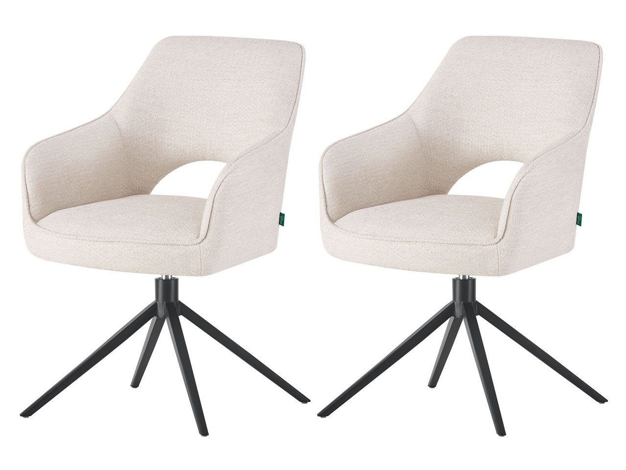 DUBI Möbel 4-Fußstuhl THOMAS-RAYA 2er-Set, verschiedene Gestelle, Federkern, 2er-Set