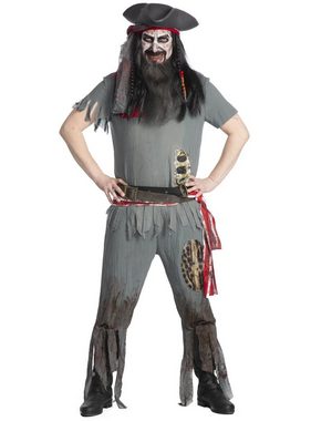 Maskworld Kostüm Zombie Pirat Kostüm, Der Fluch der sieben Meere: untoter Pirat von MASKWORLD