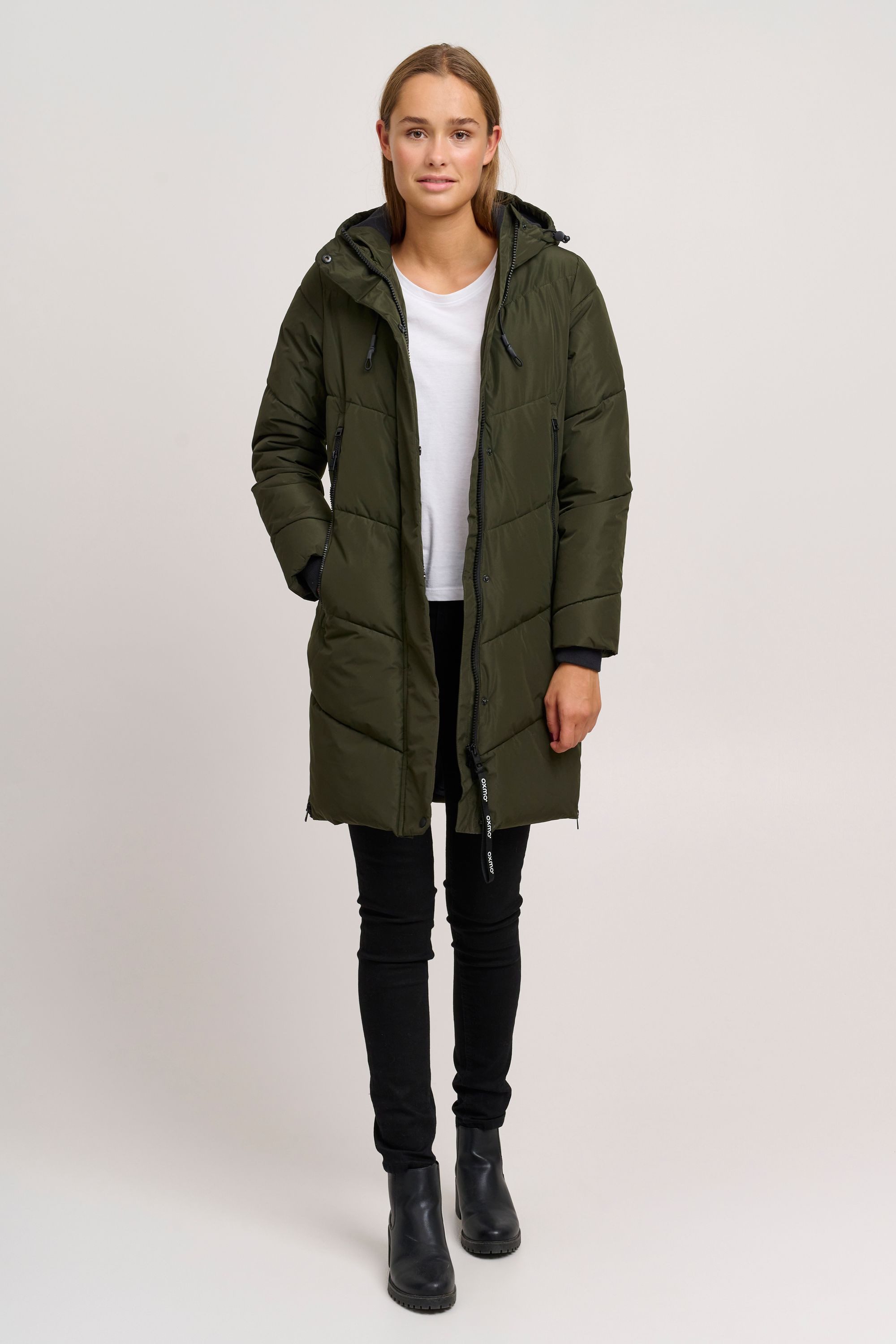 OXMO Steppmantel OXJuna Steppjacke Parka mit Kapuze und praktischen Taschen günstig online kaufen