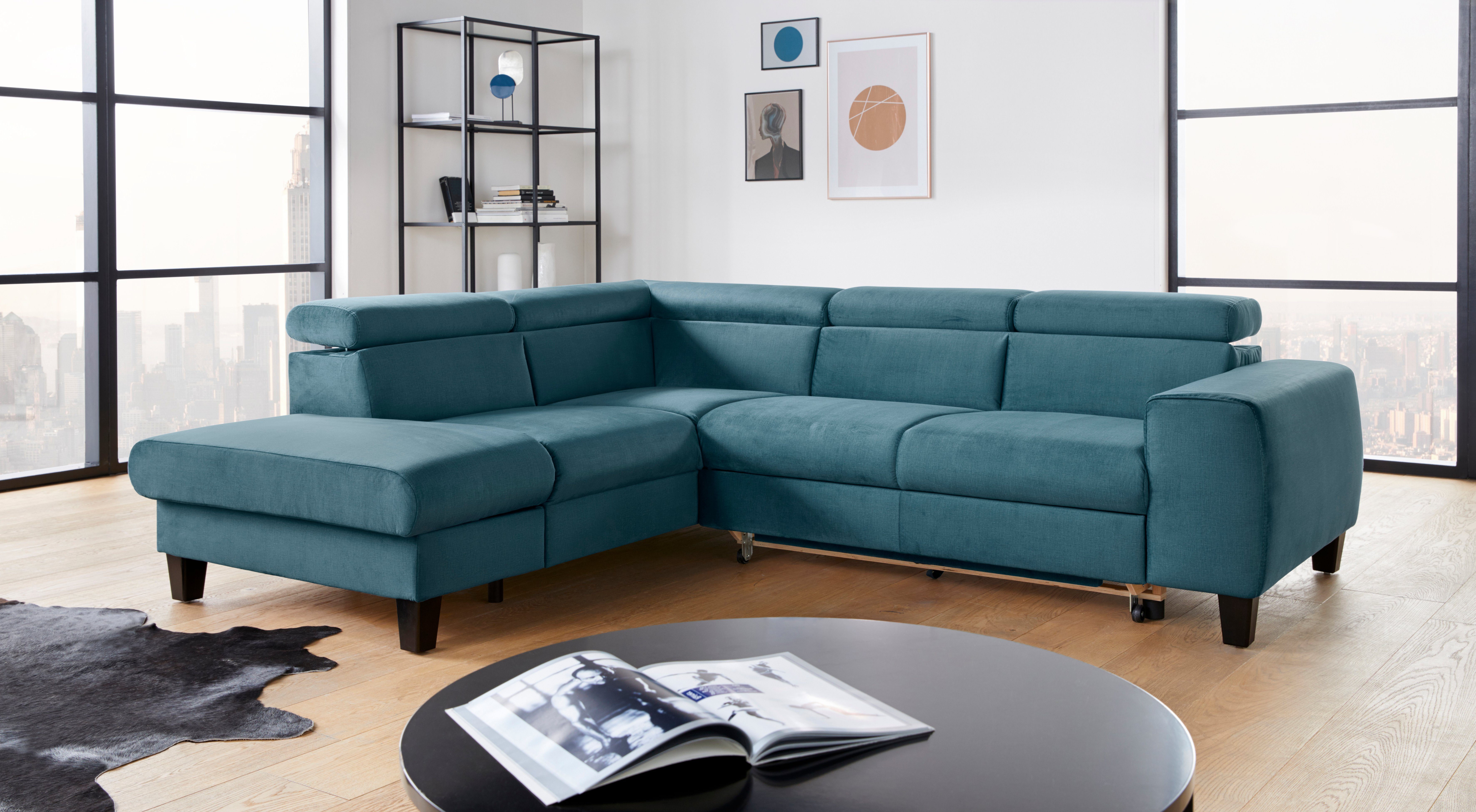 COTTA Ecksofa Morven L-Form mit Kopfteilverstellung, günstig online kaufen