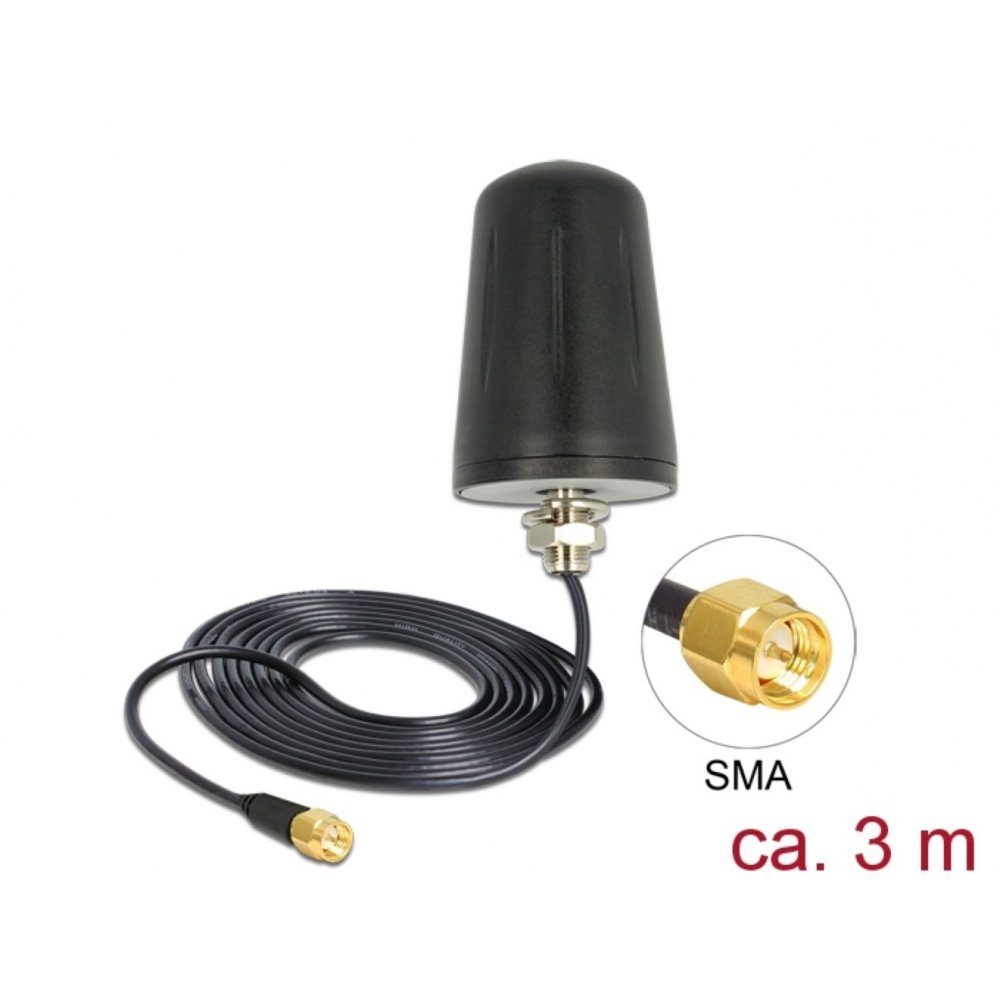 SMA - Stecker - schwarz Antenne Delock 89534 WLAN-Antenne