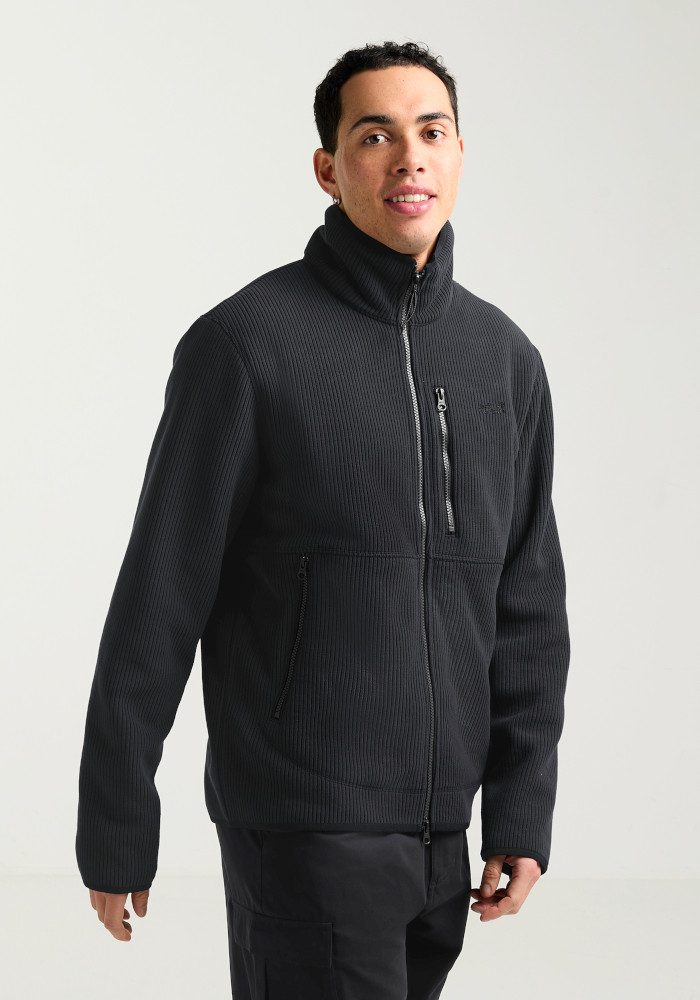 Jack Wolfskin Fleecejacke LAKE RIDGE JKT M mit hochschließendem Kragen, winddicht, atmungsaktiv