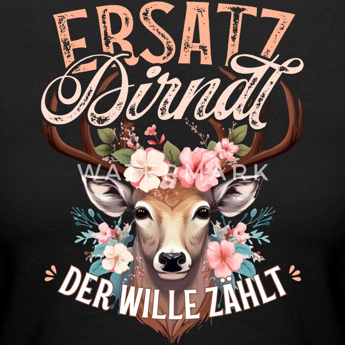 Spreadshirt T-Shirt Ersatz Dirndl Trachten T-Shirt günstig online kaufen