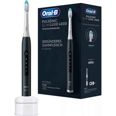 Oral B Schallzahnbürste Pulsonic Slim Luxe 4000 - Elektrische Zahnbürste - matte black