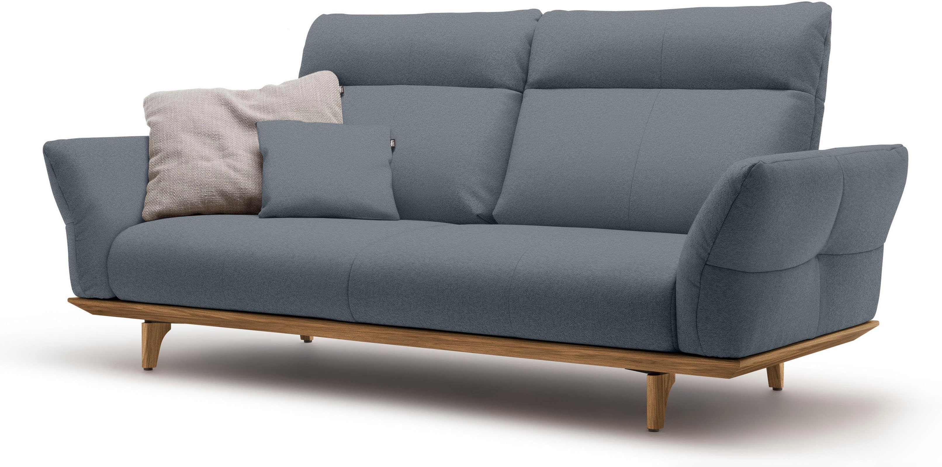 hülsta sofa Sockel Breite hs.460, in 3-Sitzer Nussbaum, Nussbaum, cm Füße 208