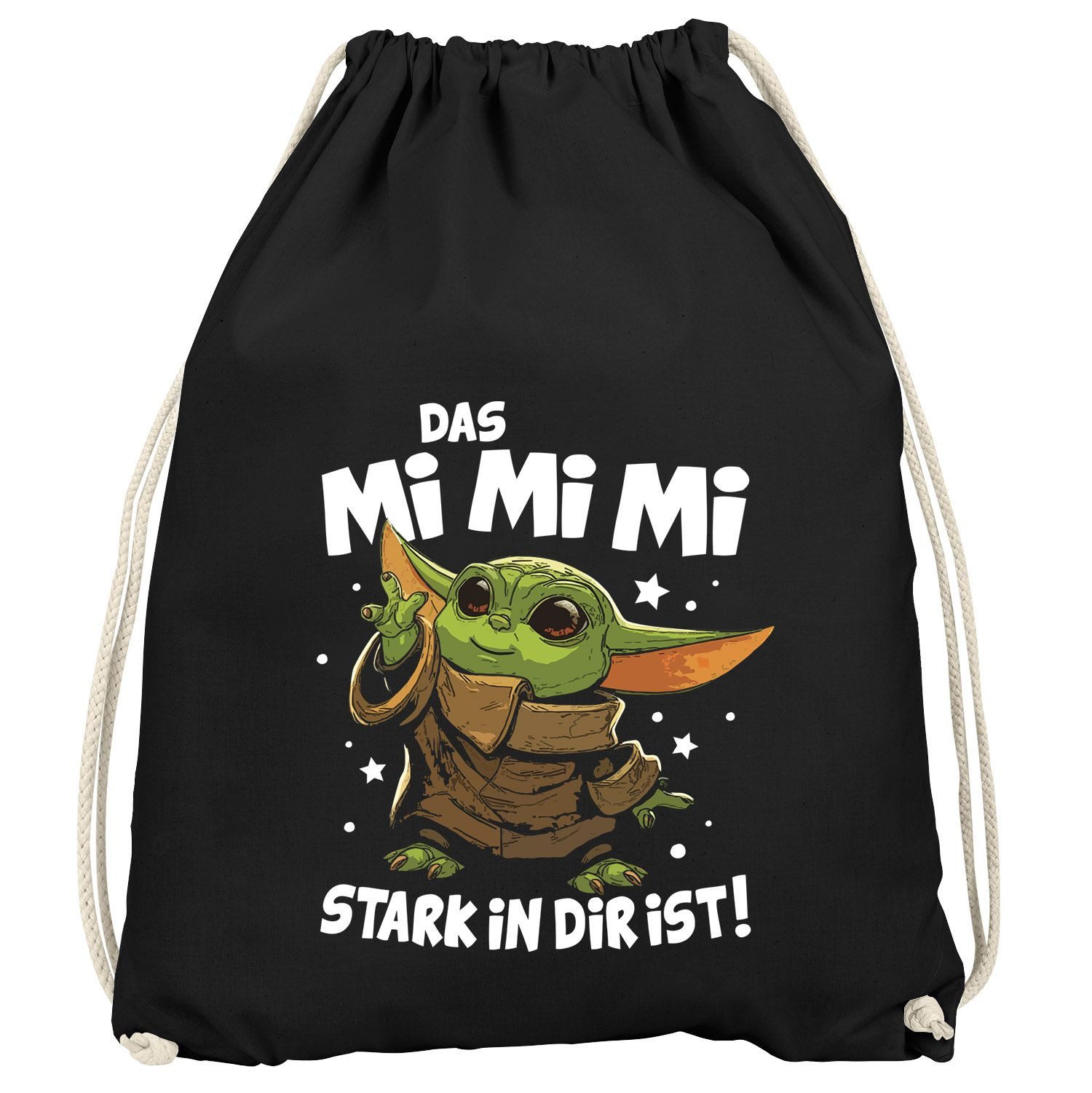 Turnbeutel Turnbeutel Bedruckt mit Spruch lustig Das Mimimi stark in dir ist