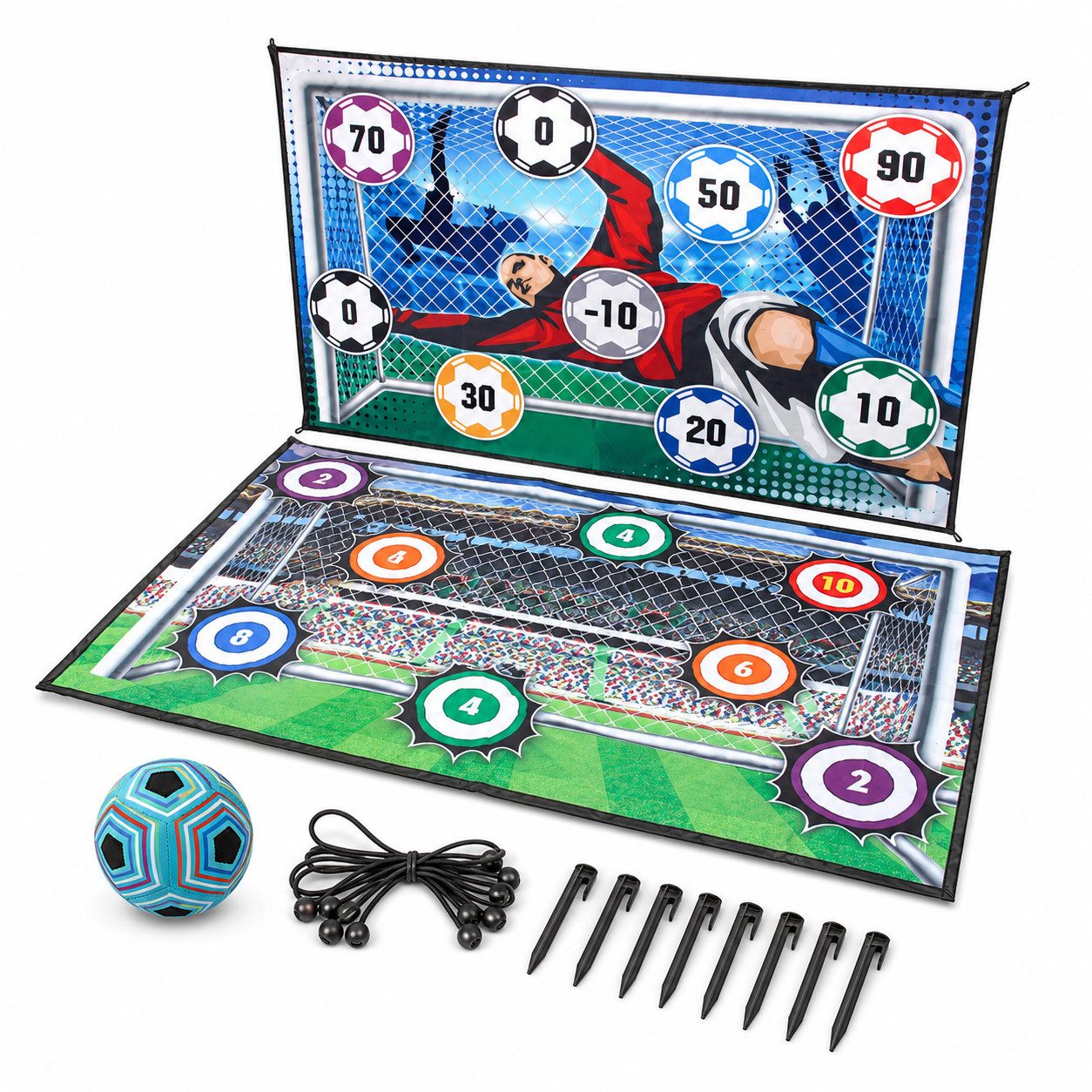 Fyrove Spielball Kinder Fußball, Indoor & Outdoor Fußballspiel Spielzeug (Set, 1-St., Indoor/Outdoor, sicher im Garten/Strand, ab 3 Jahren;  fussball spiel), Sportausrüstung Ballspiele Indoorspielzeug Trainingshilfe
