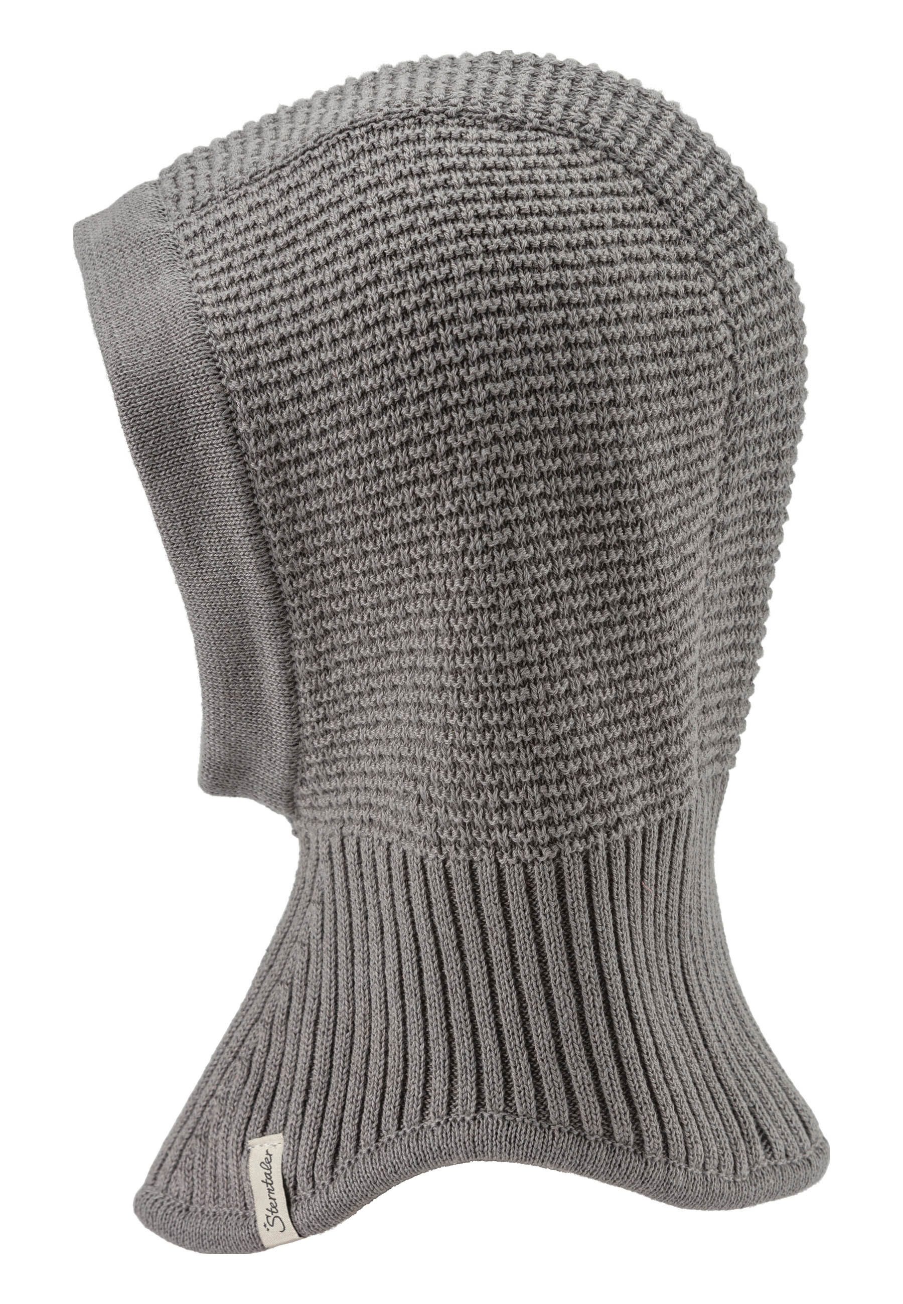 Sterntaler® Fleecemütze GOTS Schalmütze (1-St) GOTS Strick-Schalmütze aus Baumwolle gefüttert mit Baumwollfleece.