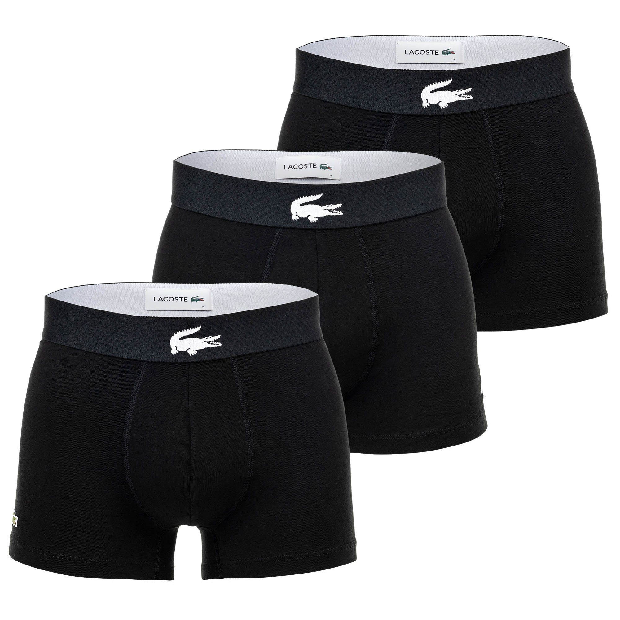 Lacoste Boxer Herren Boxershort 3er Pack Baumwolle (Packung, 3er Pack)