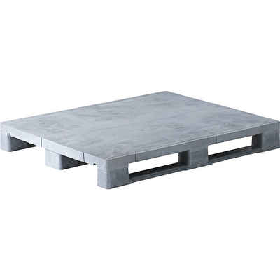 eurokraft pro Dekopalette, Länge: 1200 mm x Breite: 1000 mm x Höhe: 150 mm grau