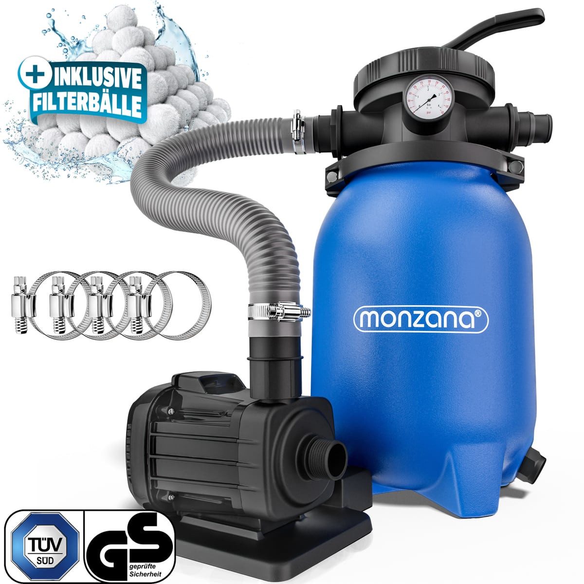 monzana Sandfilteranlage Sandfilteranlage, MZPP100 5000 l/h günstig online kaufen