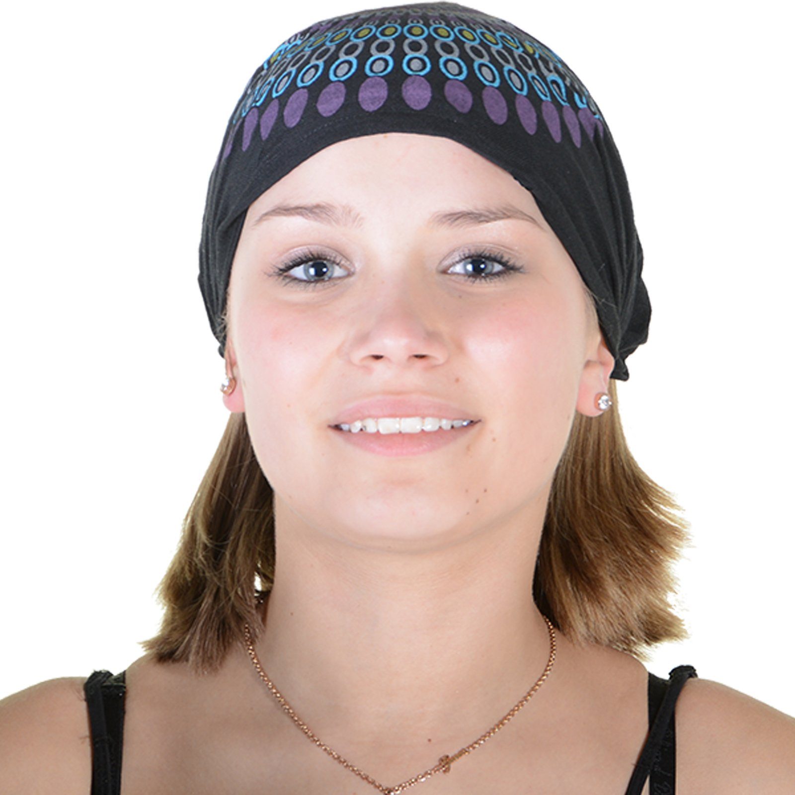 KUNST UND MAGIE Stirnband Kunst und Magie Stirnband Haarband Mandala Hippie Kopftuch Haarband Black / Schwarz