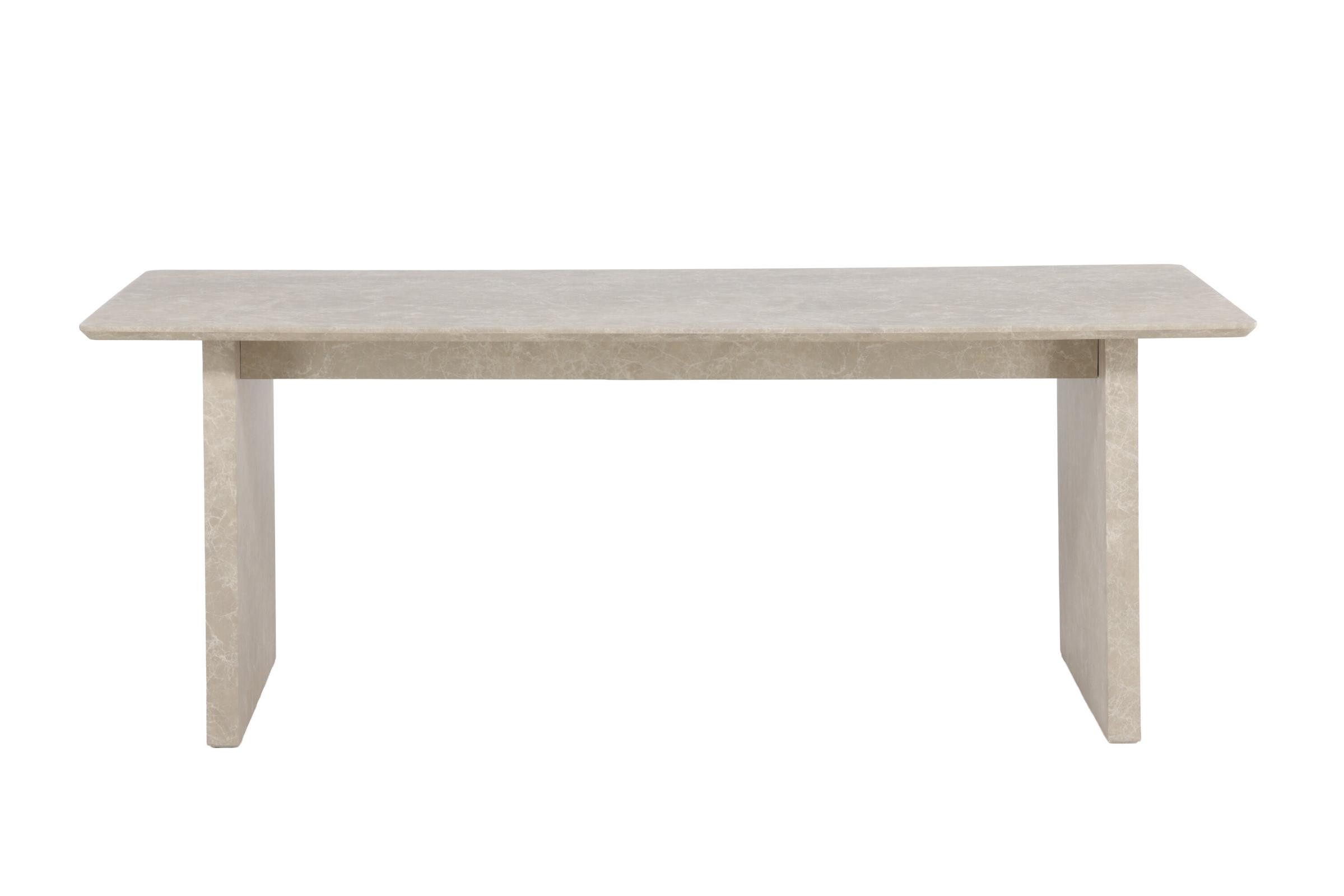 Venture Home Esstisch Vail Esstisch 100x200 cm beige. (1-St)