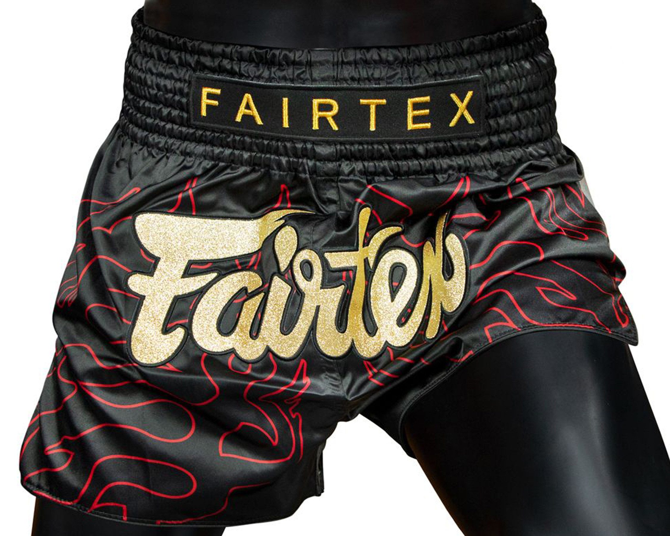 Fairtex Shorts Lava (1-tlg) Fairtex Lava Muay Thai Shorts – Energiegeladen & kampfbereit