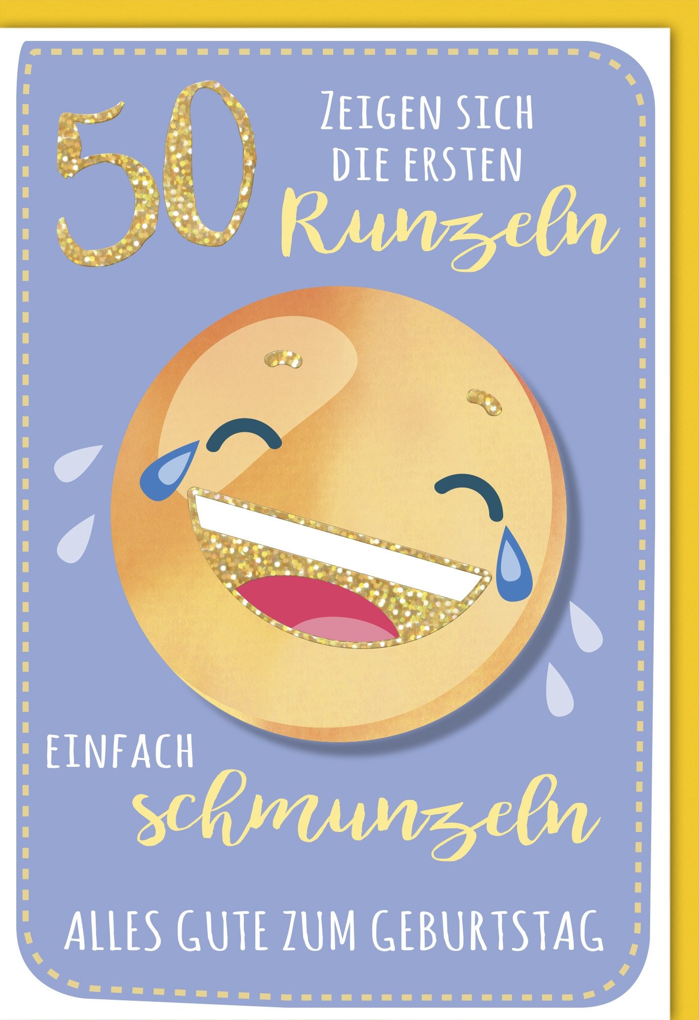 Verlag Dominique Grußkarten 50. Geburtstag Karte mit Umschlag 1