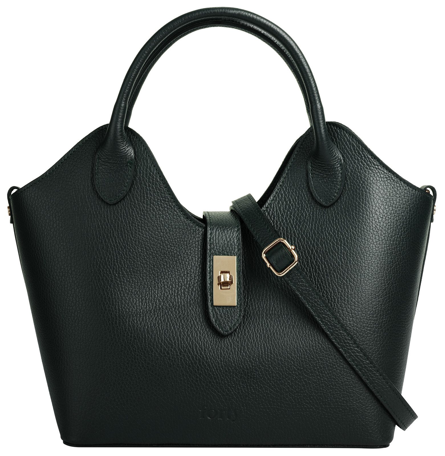 forty° Shopper FORTY° Damen LANVERRA - M echt Leder, Made in Italy, echt Leder, Made in Italy