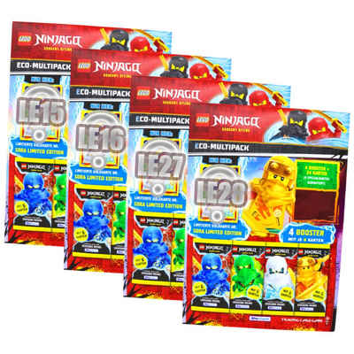 Blue Ocean Sammelkarte Lego Ninjago Karten Trading Cards Serie 9 - DRAGONS RISING (2024) -, Ninjago 9 - DRAGONS RISING - Alle 4 Multipack Karten