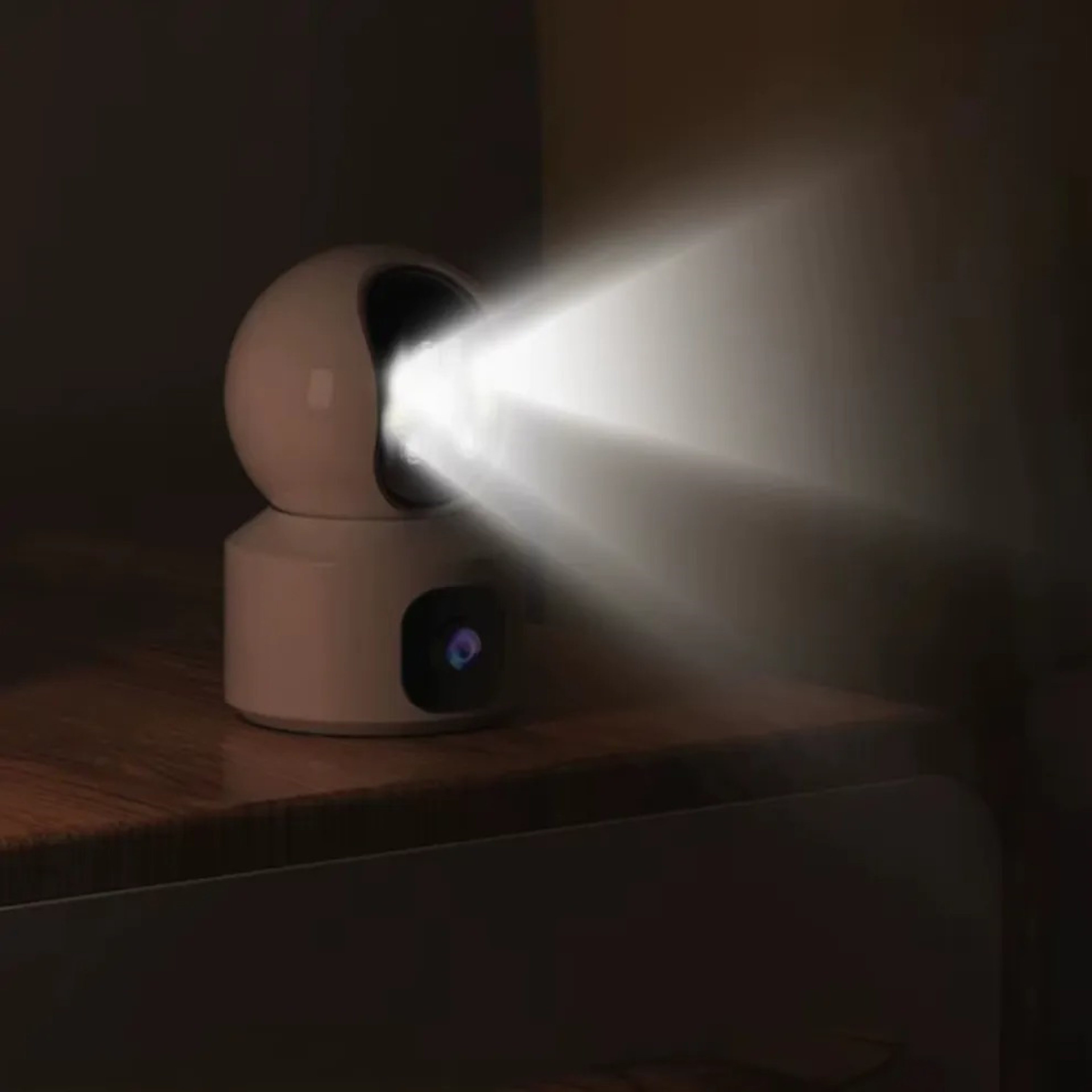 HURTNET Video-Babyphone Doppelte WiFi Kamera HD Zoom Nachtsicht Babymonitor Überwachung, Überwachungskamera-Set für Innenräume mit Montagezubehör, Komplett-Set mit Kamera, USB-Kabel, Halterung und Zubehör, Drehbare WiFi-Kamera mit HD-Auflösung und Zweiweg-Audio