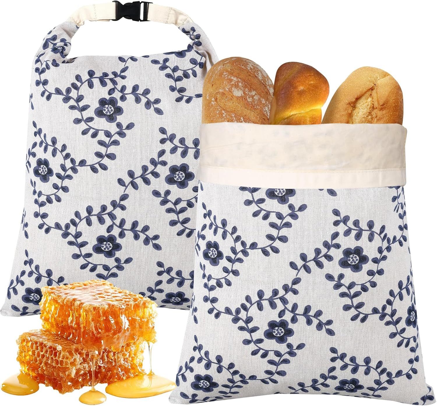 Agger Brottasche 2 Stück Wiederverwendbare Bienenwachs-Brotbeutel 42x30cm Groß, (2-tlg)