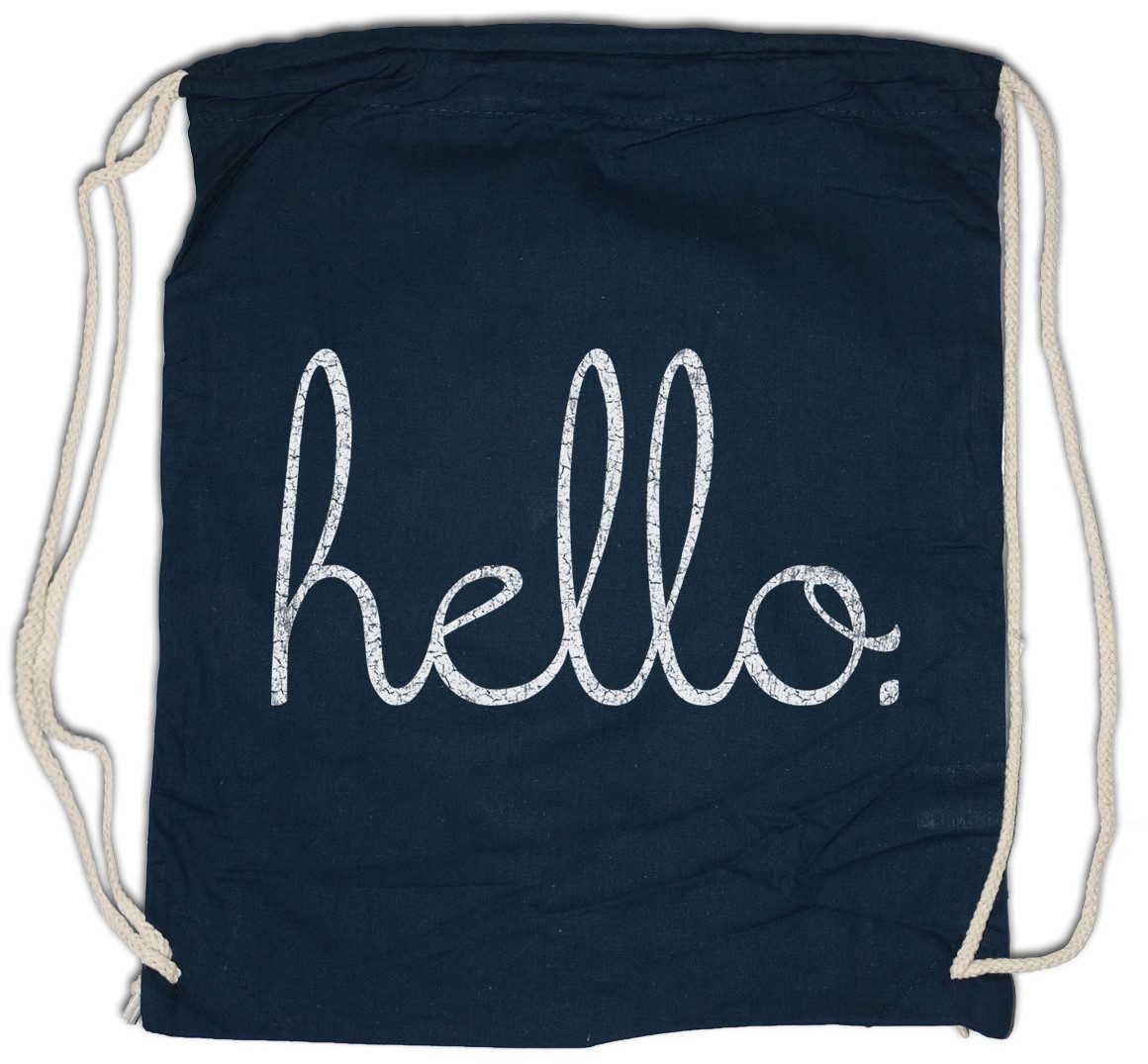 Turnbeutel Hello II Turnbeutel Fun Geek Nerd Science Lehrer Scientist Mathe