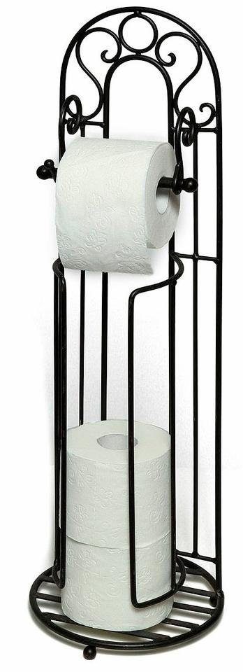 Ambiente Haus Toilettenpapierhalter Antik, schwarz günstig online kaufen