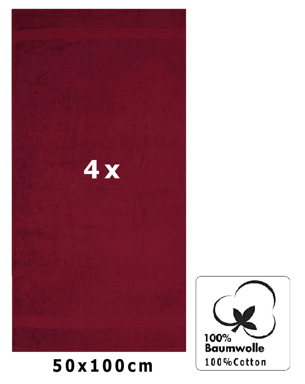 Betz Handtücher 4 Stück Handtücher Premium 50x100 cm, 100% Baumwolle (4-St) günstig online kaufen