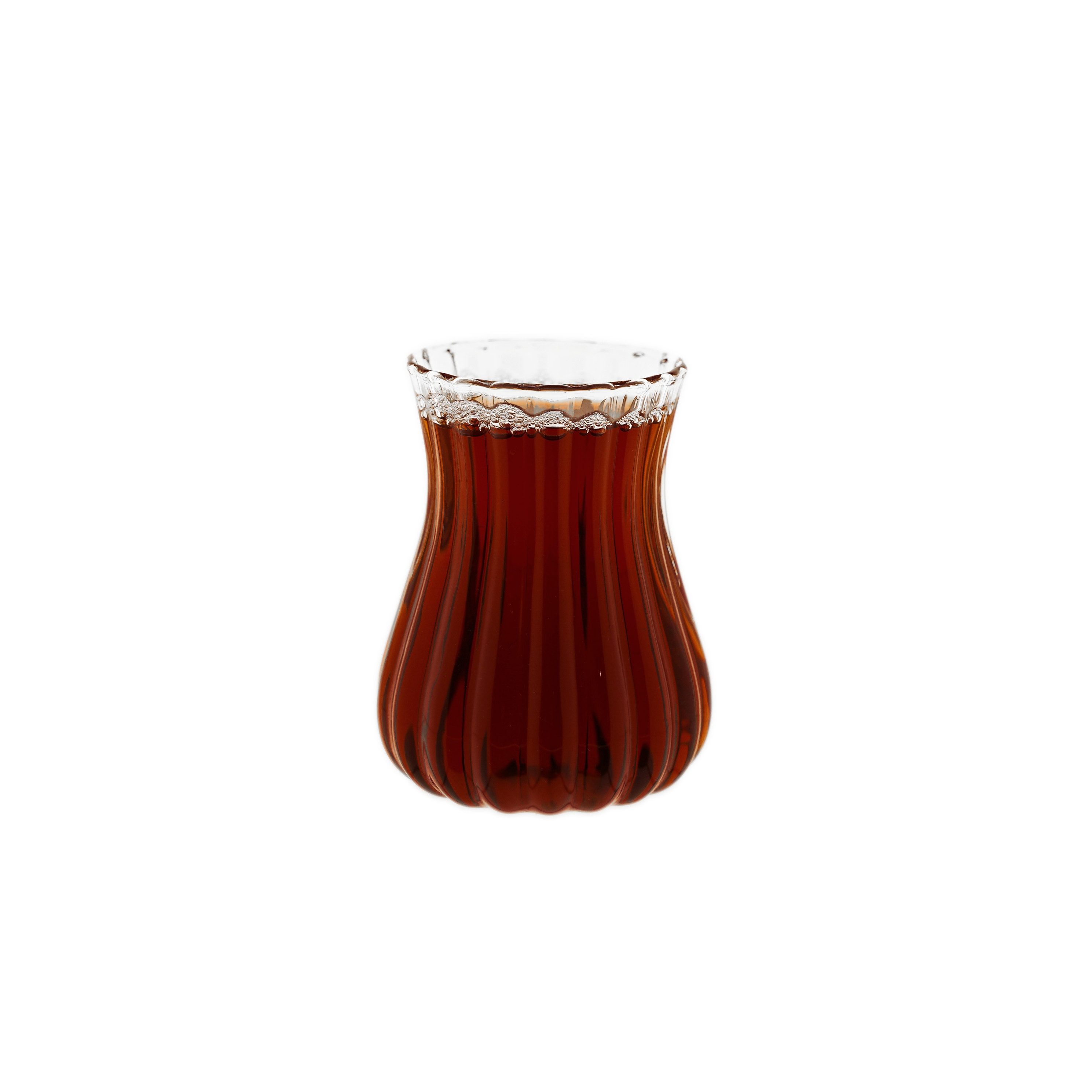 Mulex Teeglas Style 6-teiliges Teegläser-Set - 200 ml, Relief-Design, 6-tlg., Glas