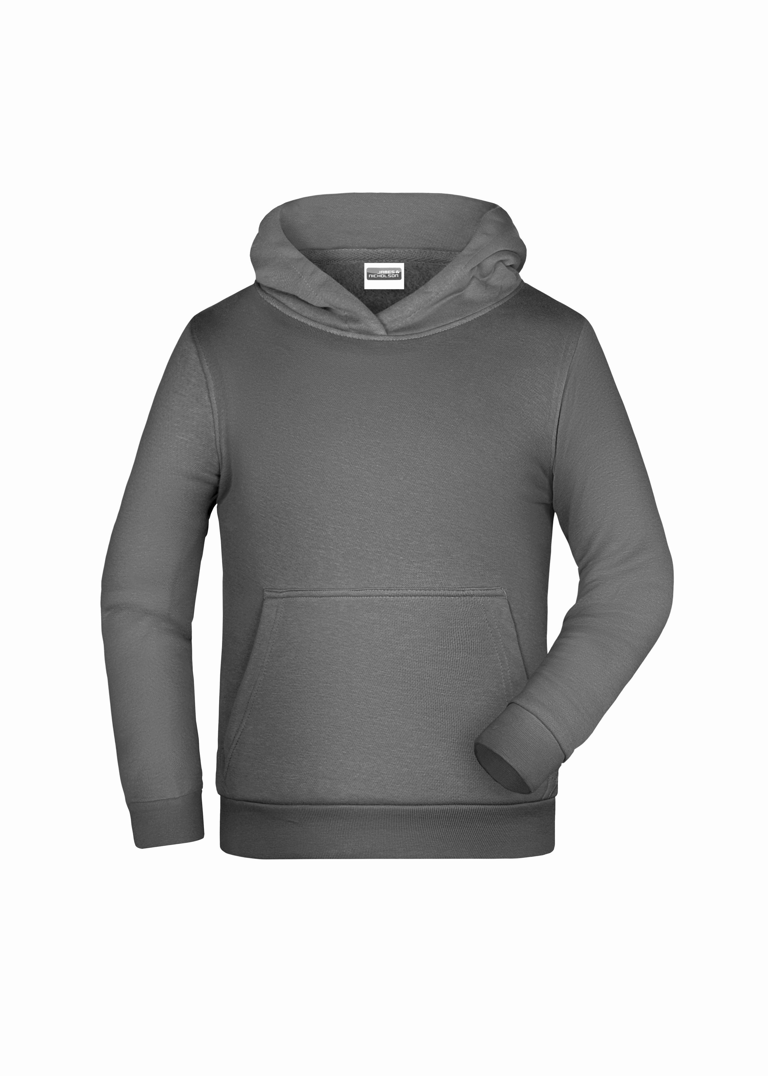 James & Nicholson Kapuzenpullover Klassisches Kapuzensweat für Kinder JN796K Unifarben