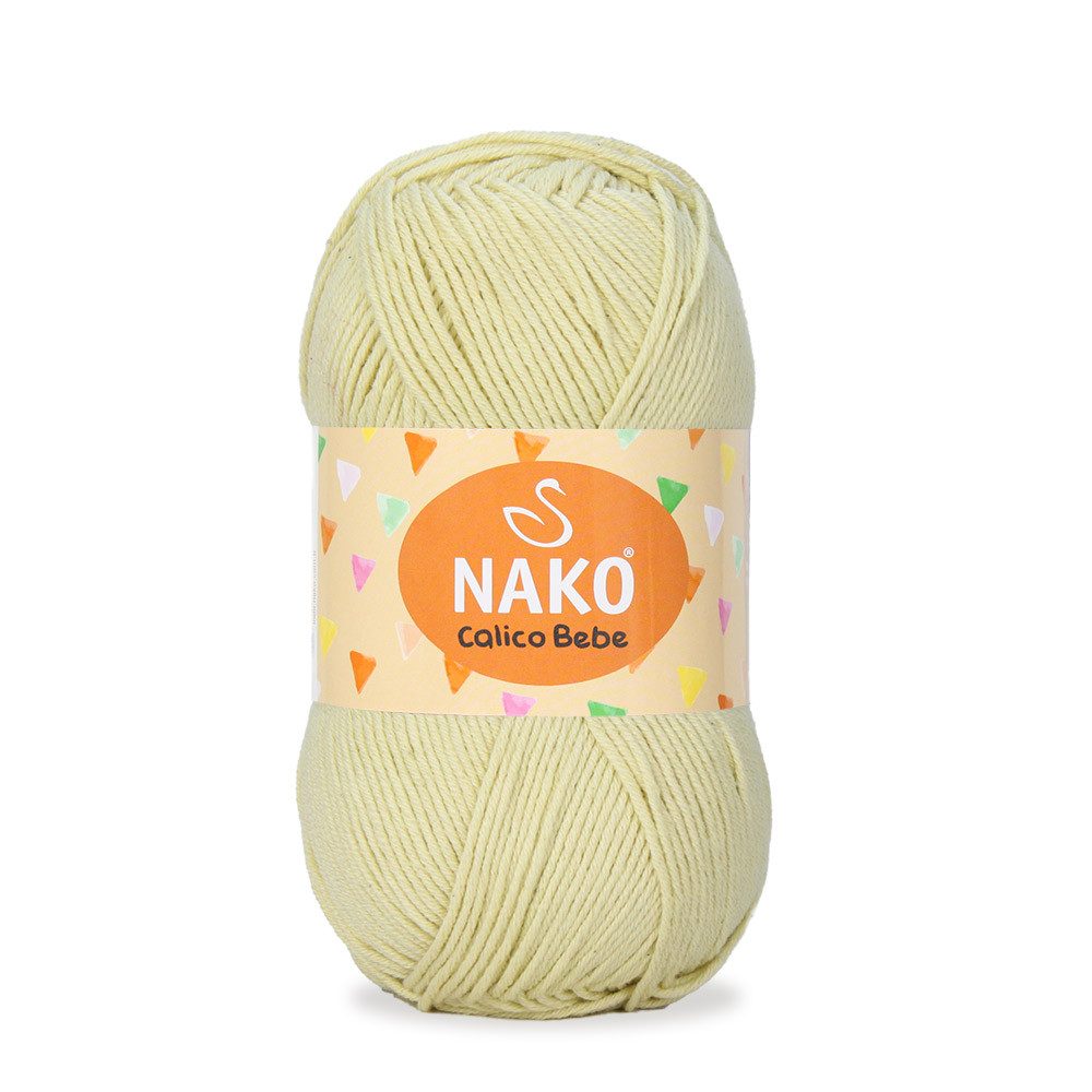 NAKO 5 x NAKO Calico Bebe Häkelwolle, 245 m, Baumwoll-Strickgarn,Häkelgarn,Babygarn
