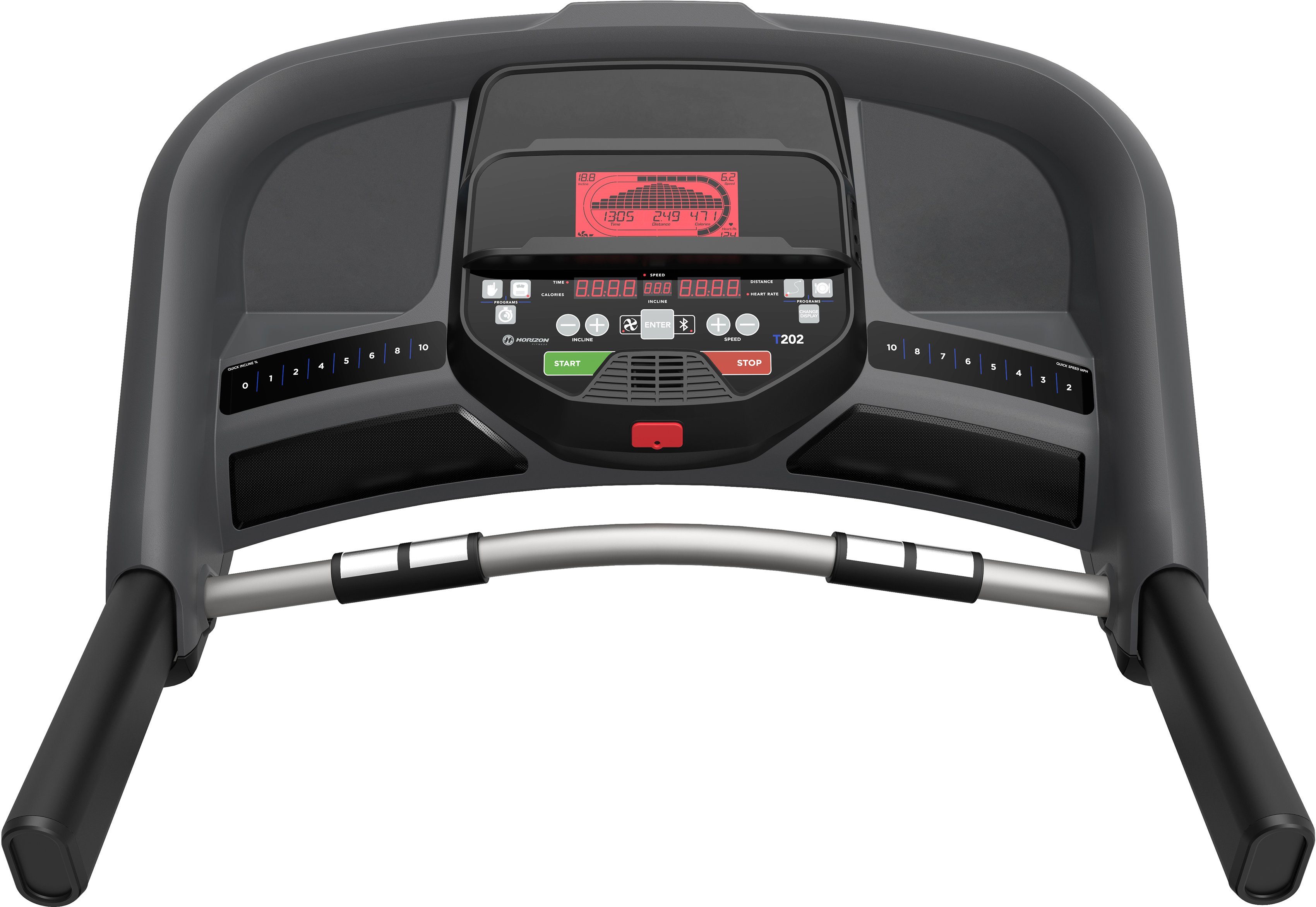 Horizon Lauffläche und Laufband integriertem 152/51 mit Fitness Ventilator cm von T202,