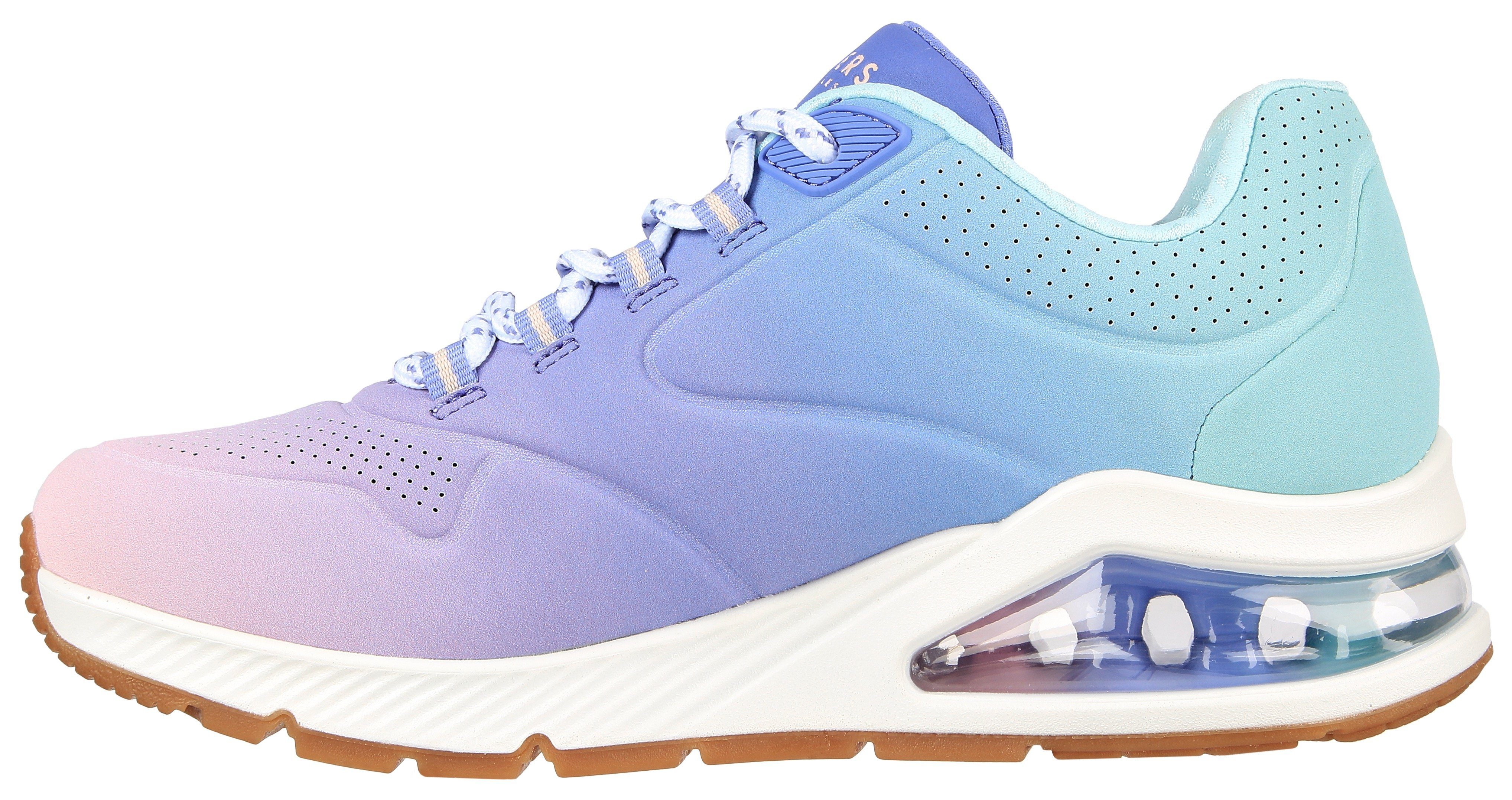 Sneaker UNO Farbkombi Skechers 2 kombiniert blau leuchtender AWAY OMBRE in