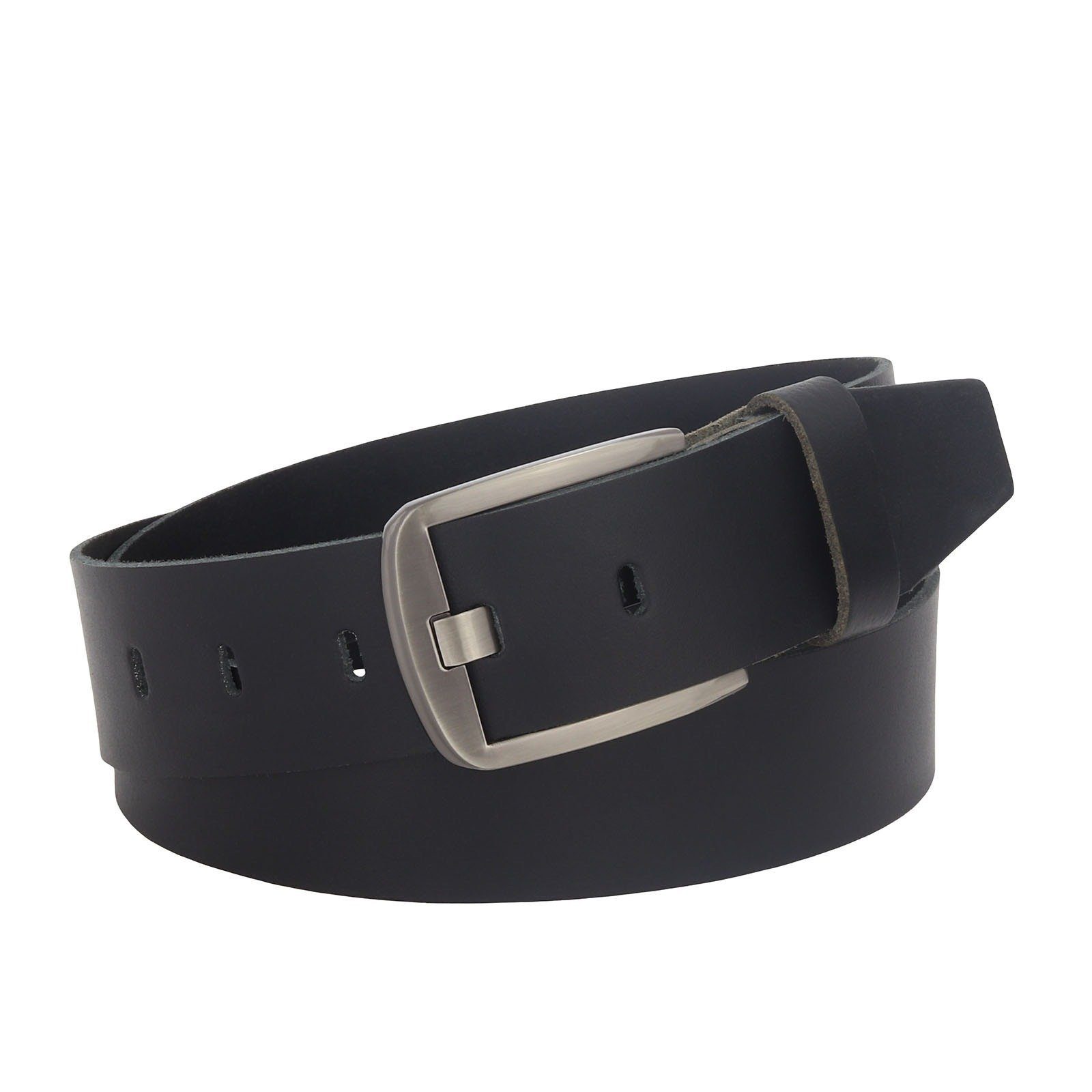 Manza Ledergürtel Gürtel Ledergürtel 4cm breit Echt Leder Jeansgürtel Unisex Kürzbar