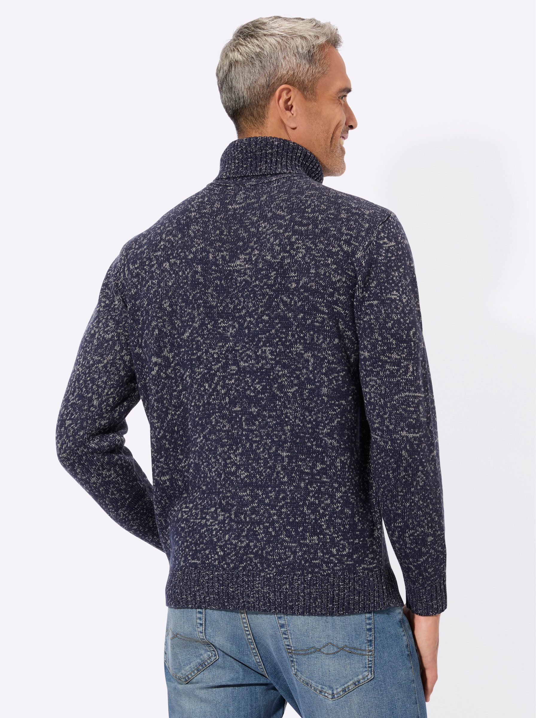 Sieh an! Strickpullover Rollkragen-Pullover Langarm günstig online kaufen