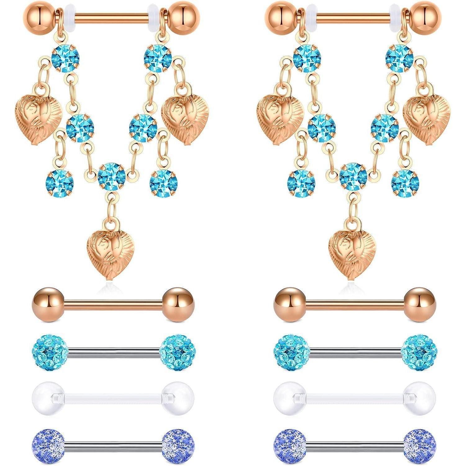 Brustwarzenpiercing Nippelrings Chirurgenstahl Brustwarzenpiercing Frauen Nippelpiercing