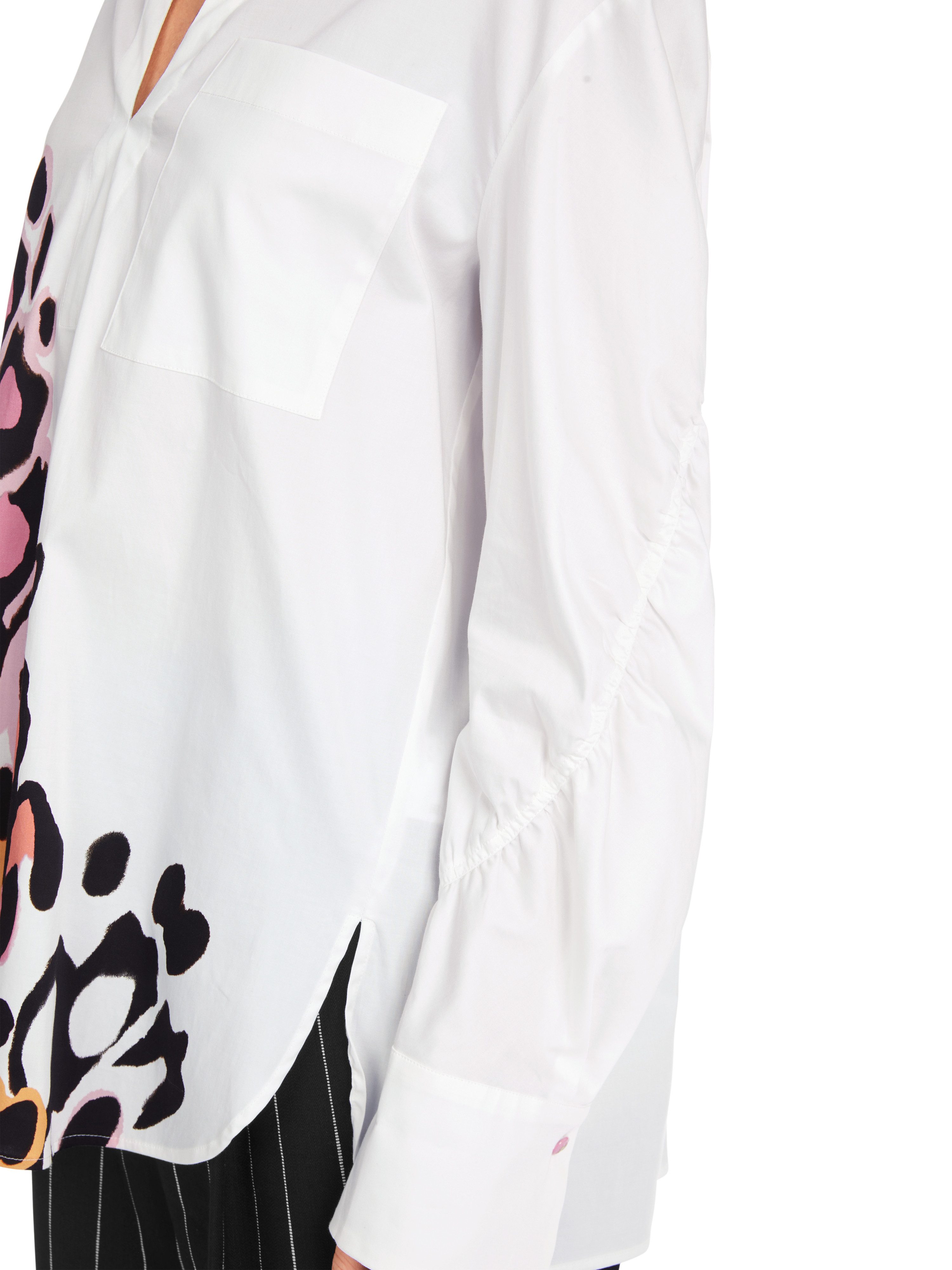 Marc Cain Langarmbluse "Butterfly's Diary" Premium Damenmode Bluse mit platziertem Print