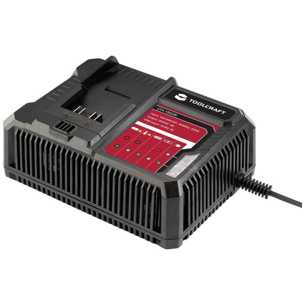 TOOLCRAFT TOOLCRAFT ALG-1802 / TAWB-200 Akkupack-Ladegerät Werkzeug-Akku-Ladetechnik