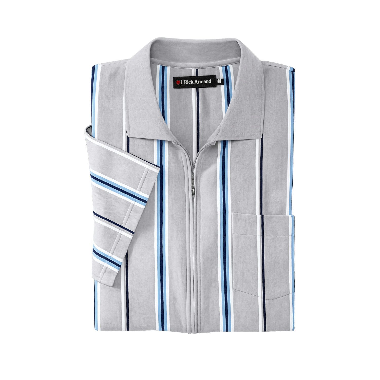 Rick Armand Poloshirt Poloshirt mit durchgehendem Reißverschluss