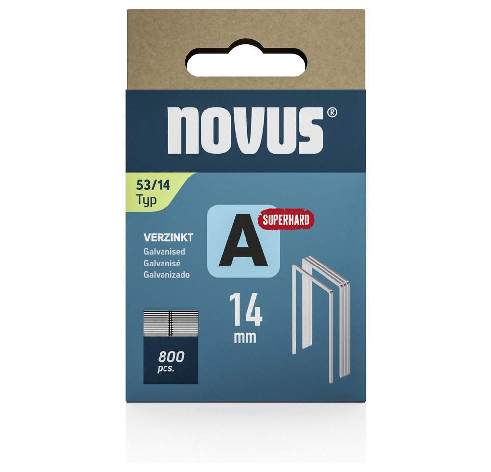 Thumbnail - NOVUS Tackerklammer Novus Tools 042-0781 Feindrahtklammern Typ 53 800 St. Abmessungen (L x