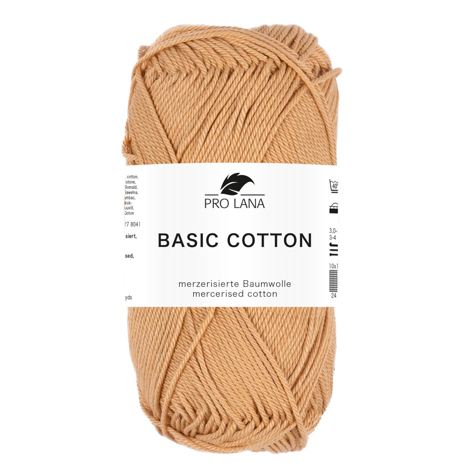 Pro Lana Pro Lana BASIC COTTON Baumwollgarn 50 g Häkelwolle, 125 m (Perfektes Baumwoll-Garn für leichte Pullover, Mützen und Accessoires), 50 g